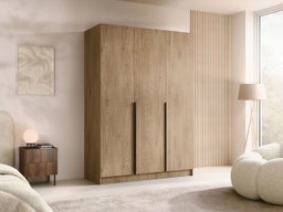 Armoire Closico 198 (Clair bois + Noir)