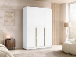 Armoire Closico Decoron I (Blanc + Doré)