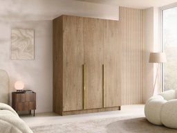 Armoire Closico Decoron I (Clair bois + Doré)