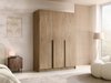 Armoire Closico Decoron I (Clair bois + Noir)