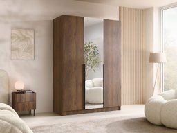 Armoire Closico Decoron II (Noyer + Noir)