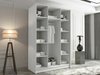 Armoire Closico Decoron III (Cachemire + Noir)