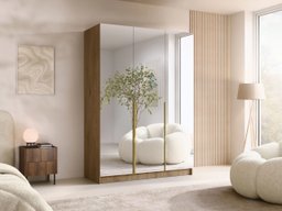 Armoire Closico Decoron III (Clair bois + Doré)