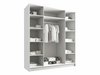 Armoire Closico Navor III (Blanc + Noir)