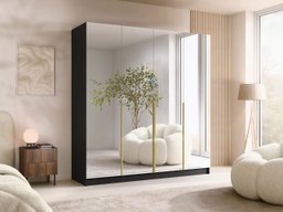 Armoire Closico Navor III (Noir + Doré)