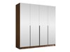 Armoire Closico Navor III (Noyer + Noir)