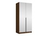 Armoire Closico Staton III (Noyer + Noir)