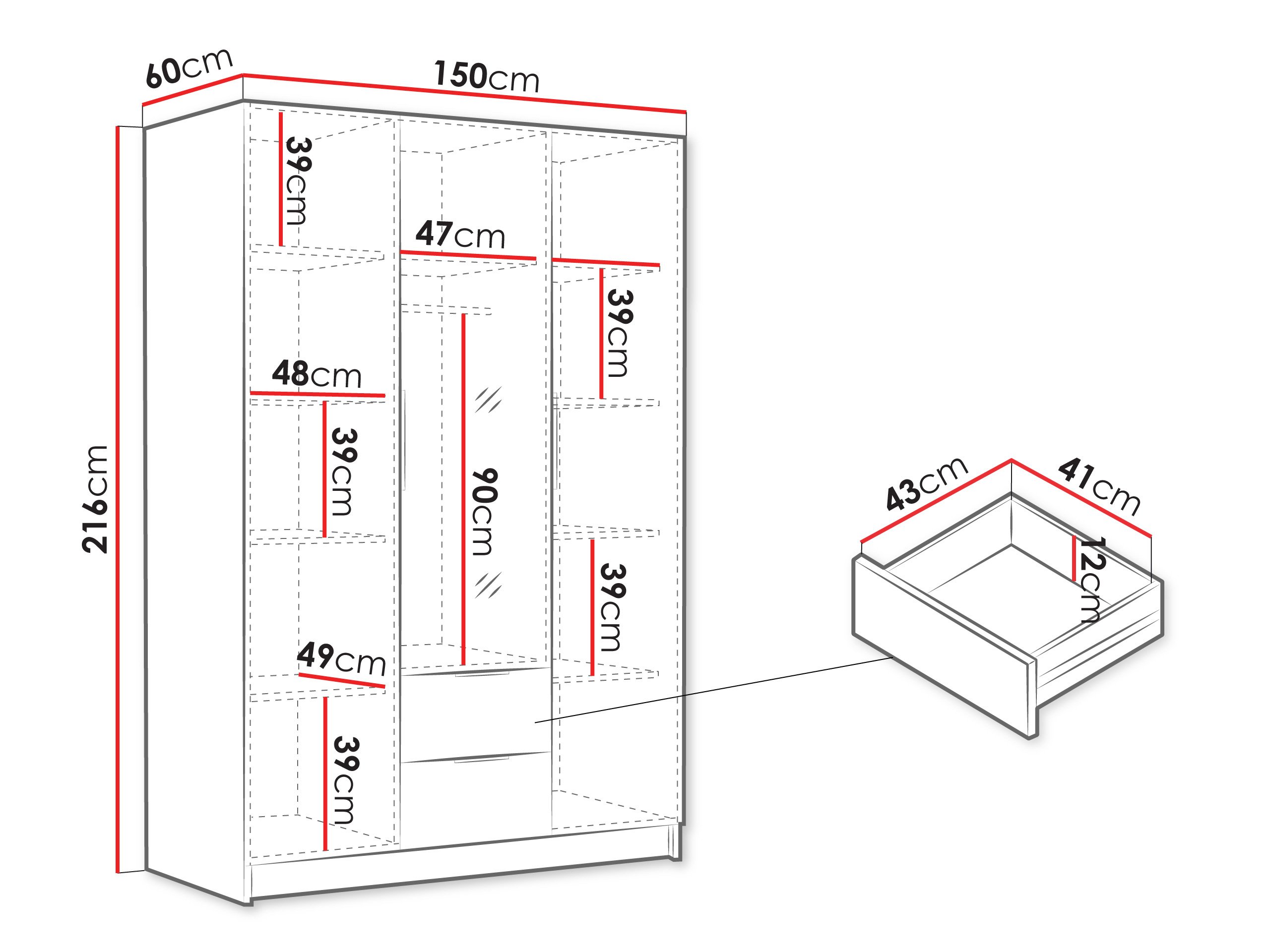 Armoire Closico 199 (Cachemire)