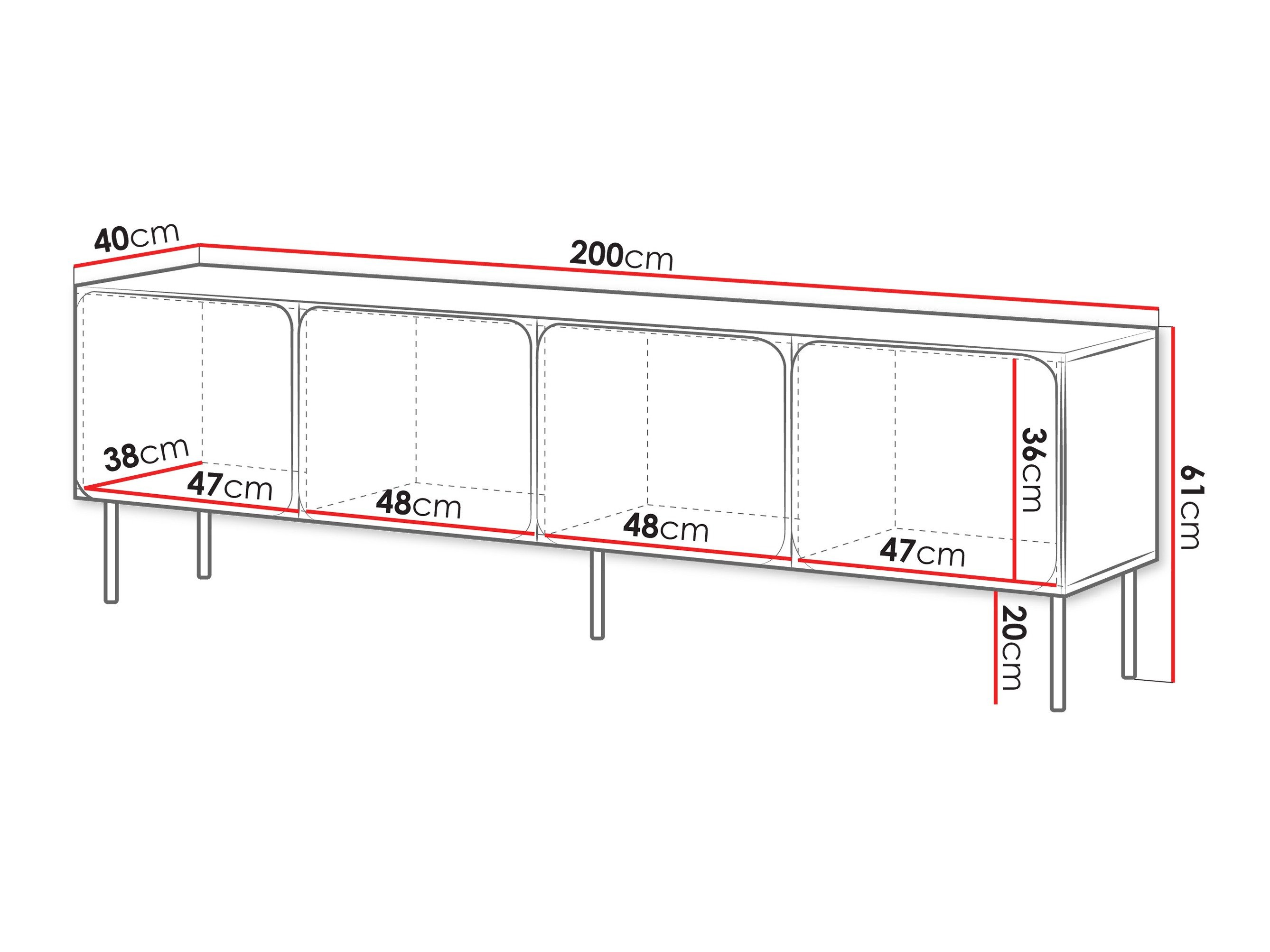 Meuble TV Fentore 101 (Cachemire)