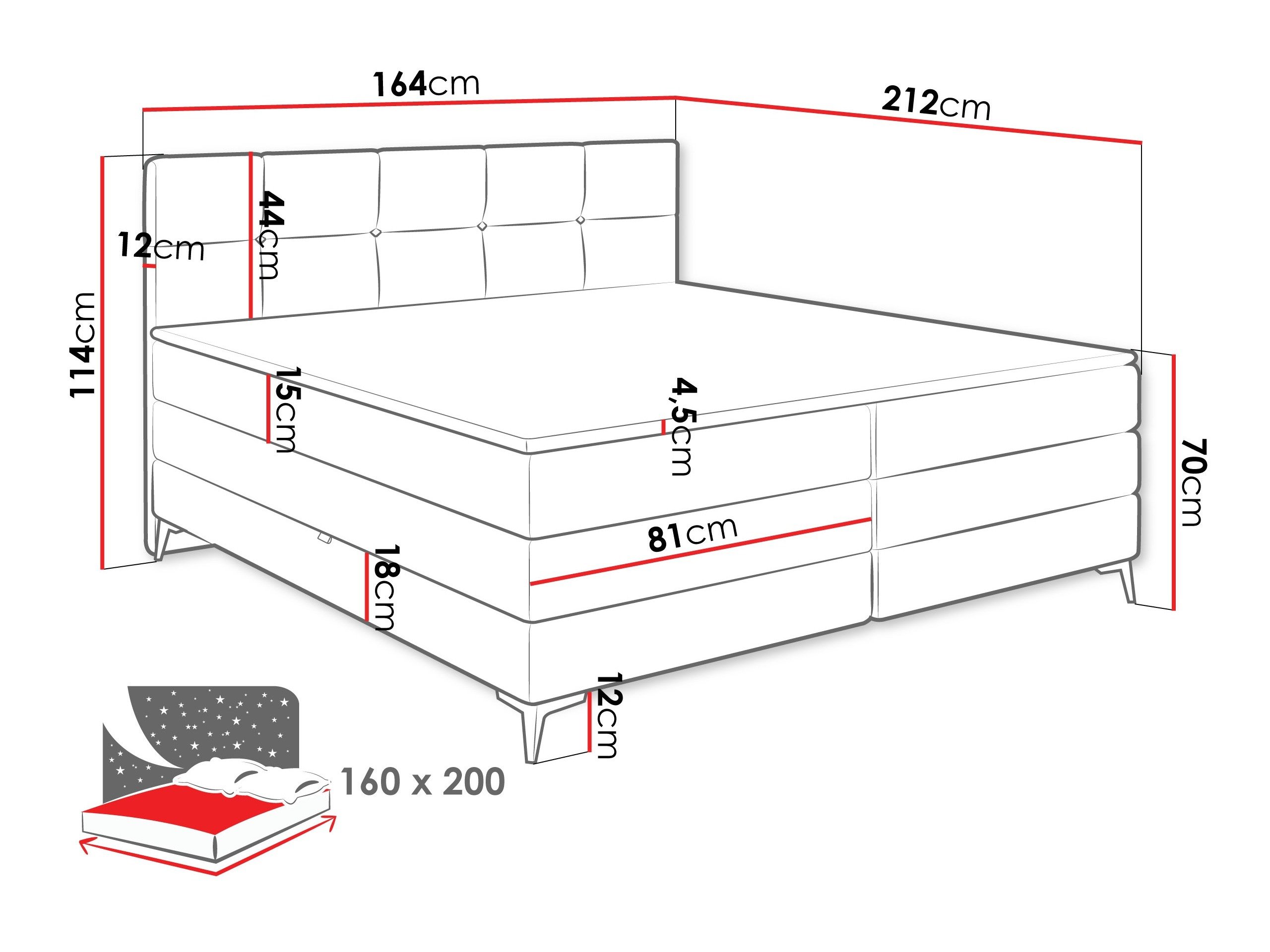 Lit continental Reston 100