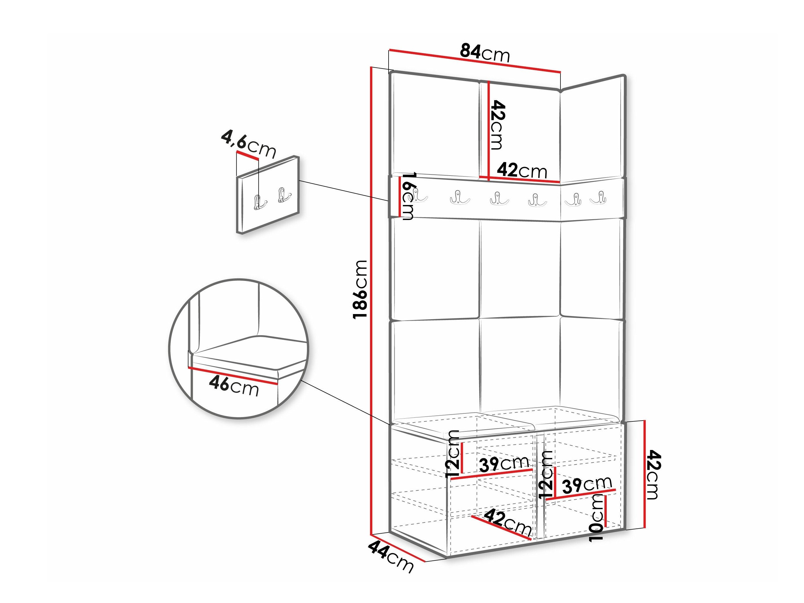 Meuble d'entrée Hartford 264 (Blanc)