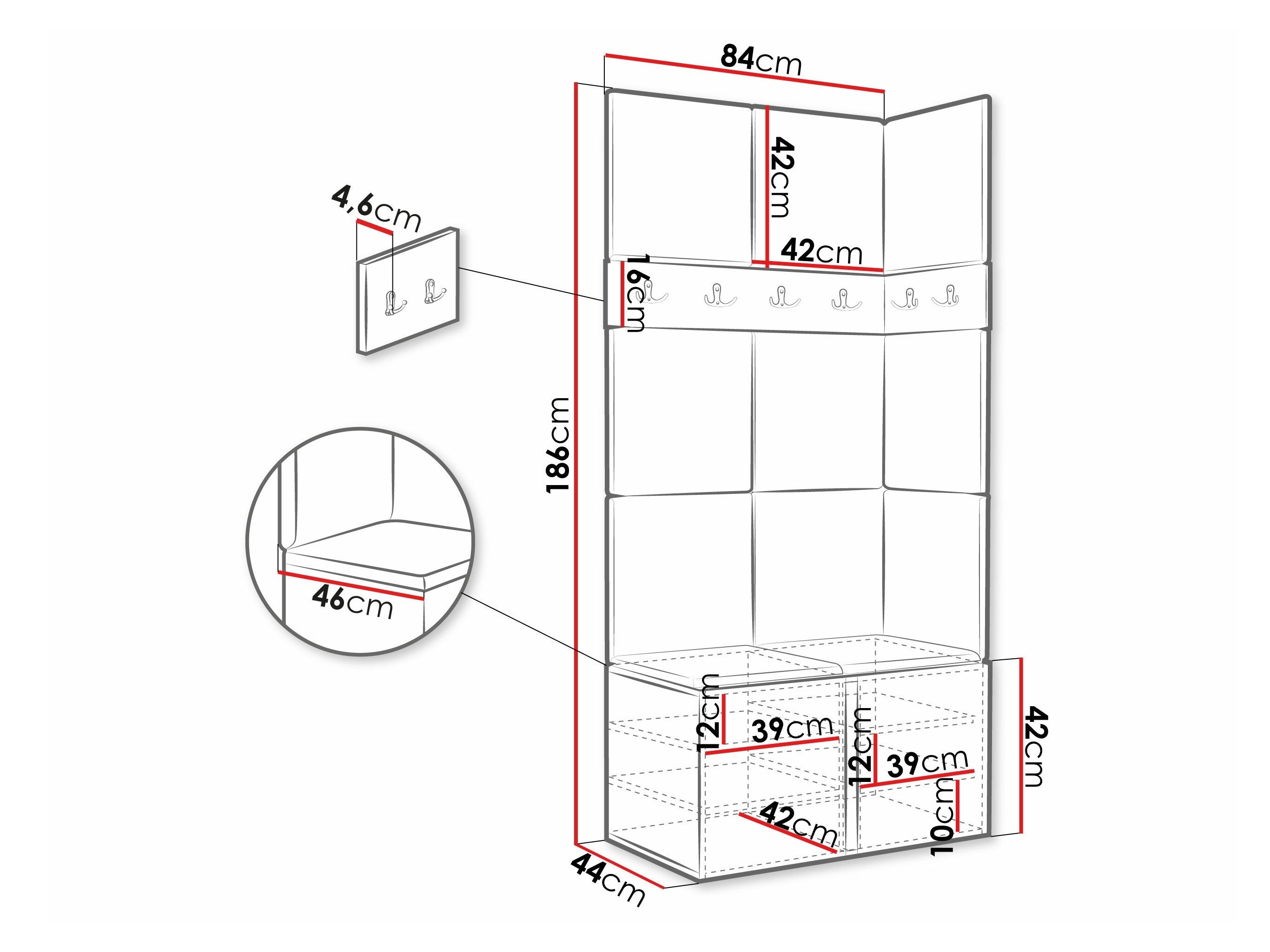 Meuble d'entrée Hartford 264 (Blanc)