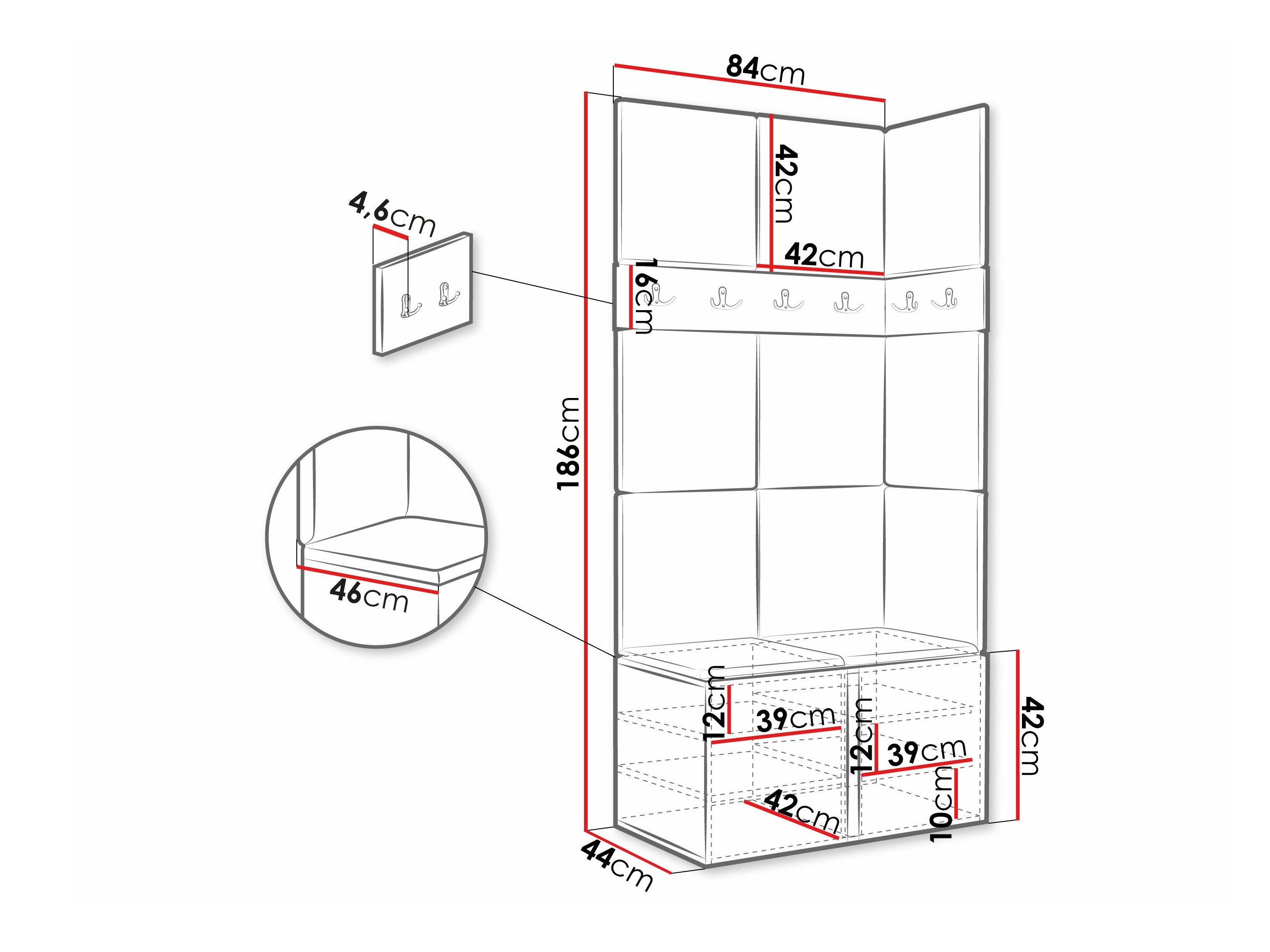 Meuble d'entrée Hartford 264 (Chêne Artisan)