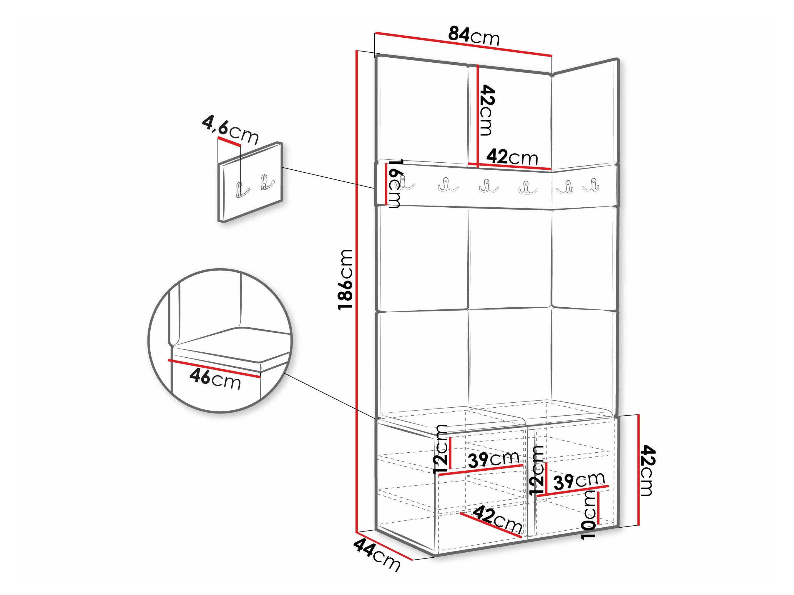 Meuble d'entrée Hartford 264 (Graphite)