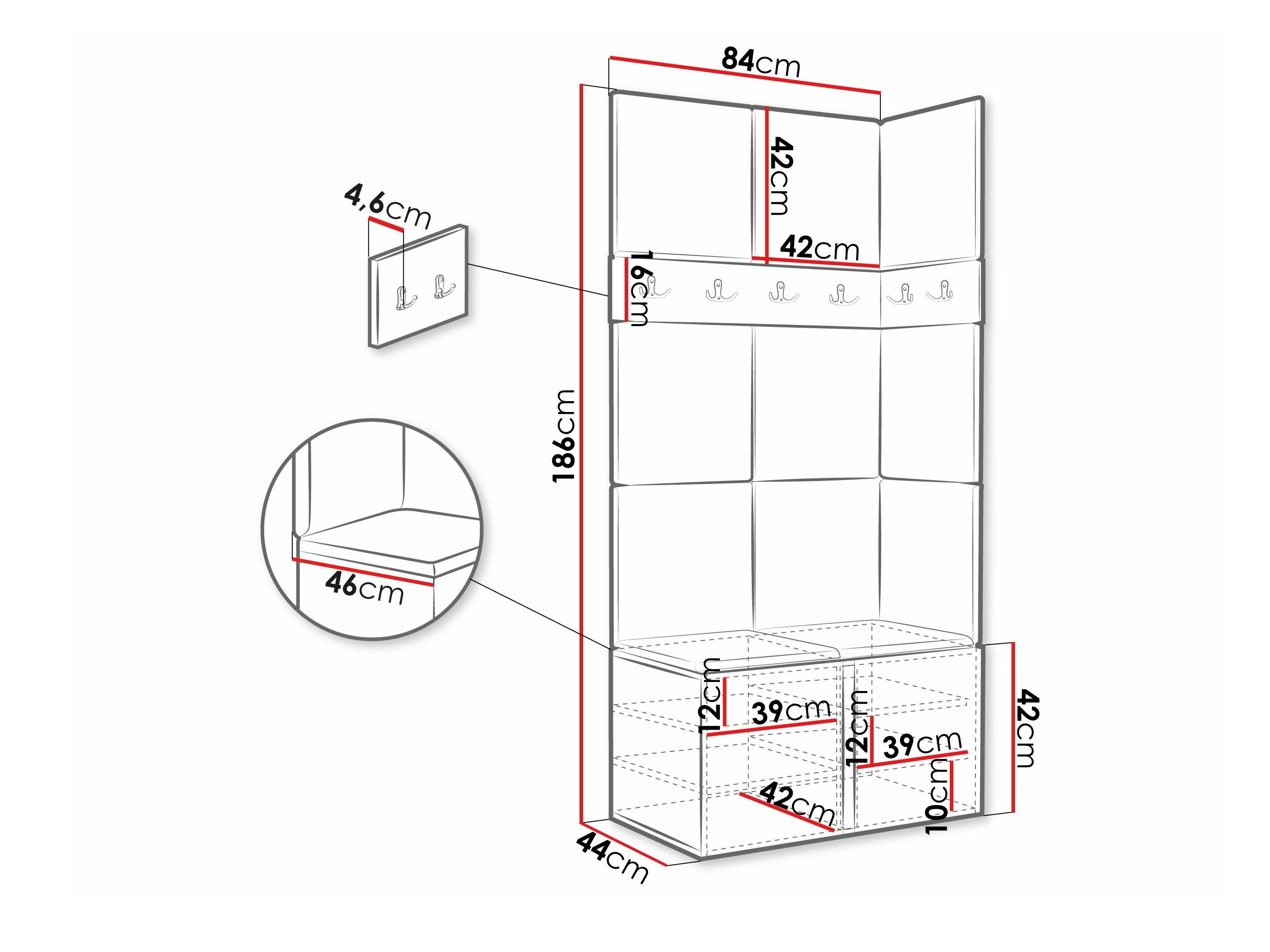Meuble d'entrée Pinis I (Blanc)