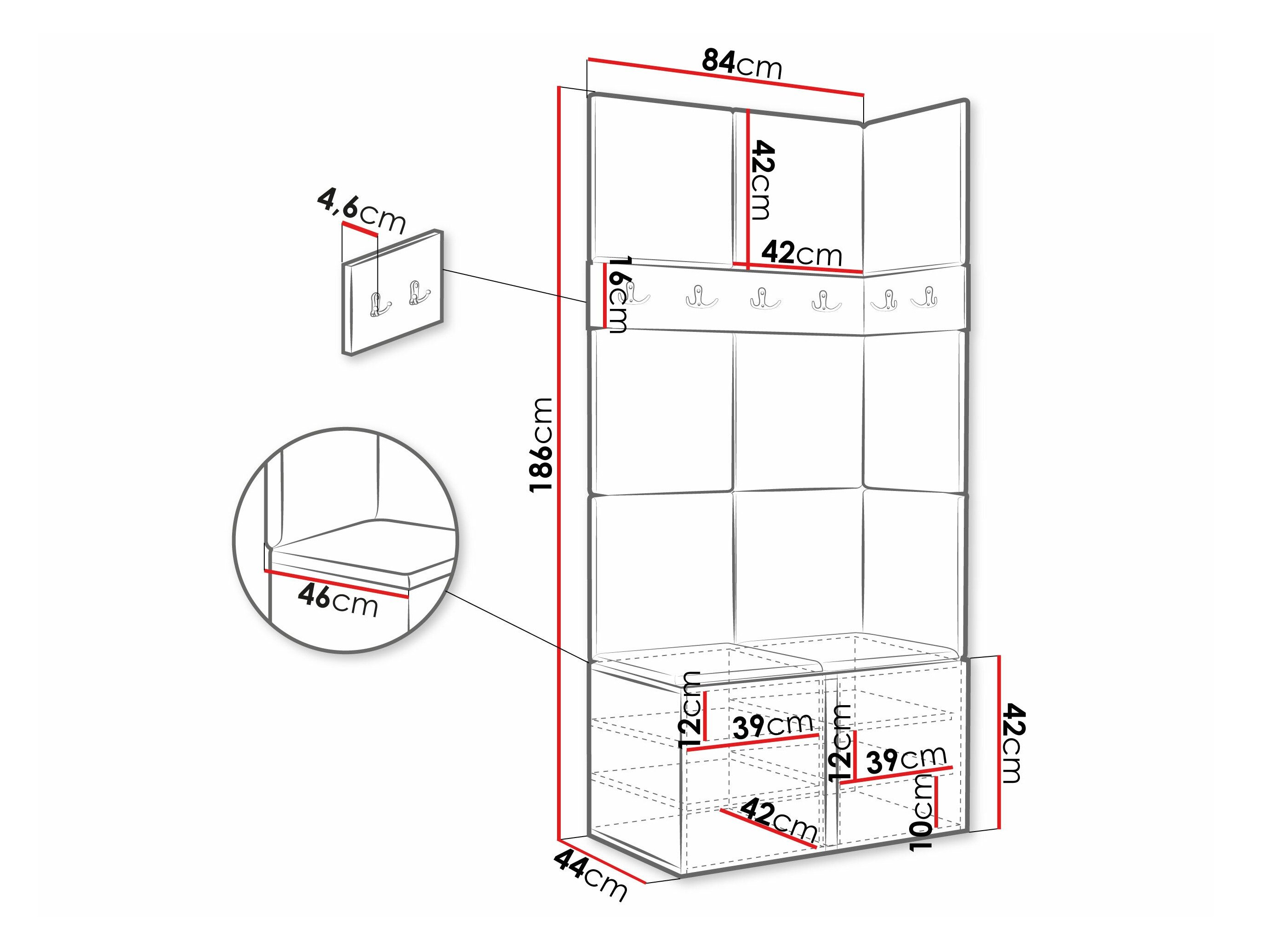 Meuble d'entrée Pinis I (Cachemire)