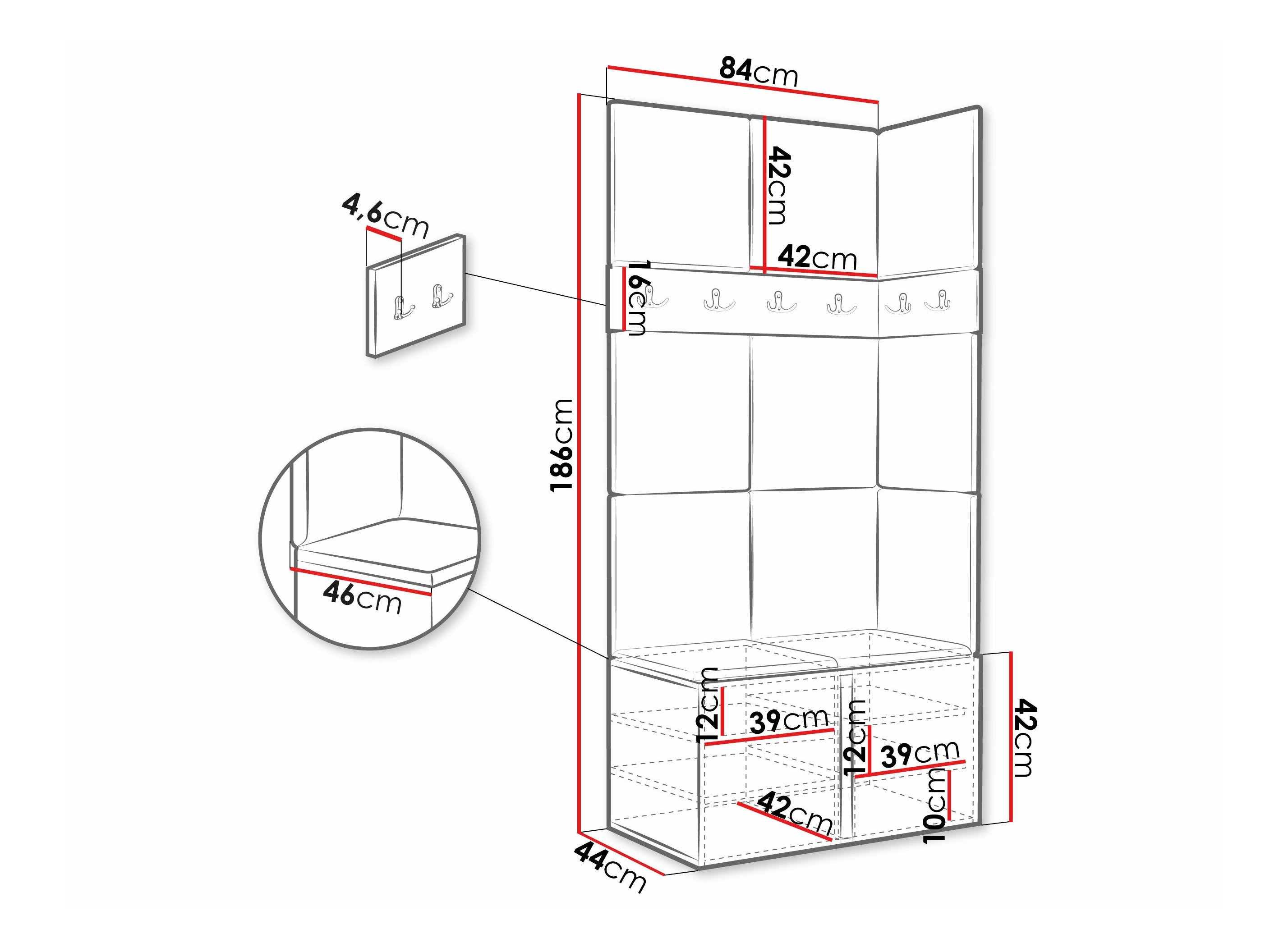 Meuble d'entrée Pinis I (Cachemire)