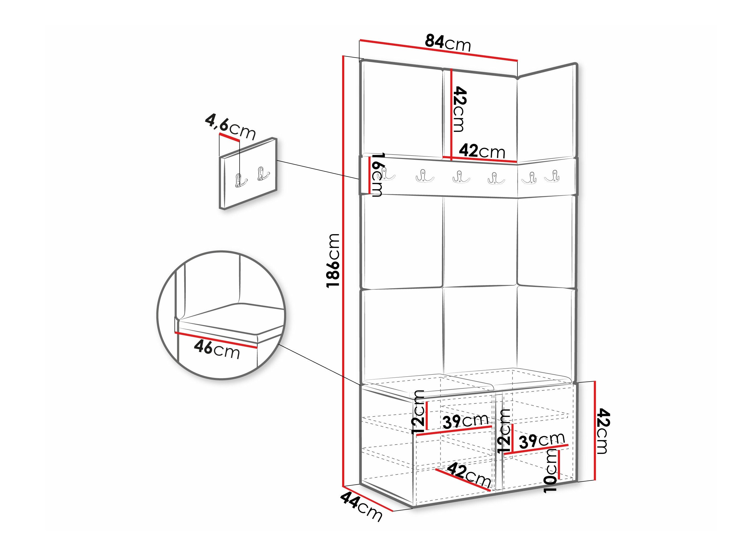 Meuble d'entrée Pinis I (Cachemire)