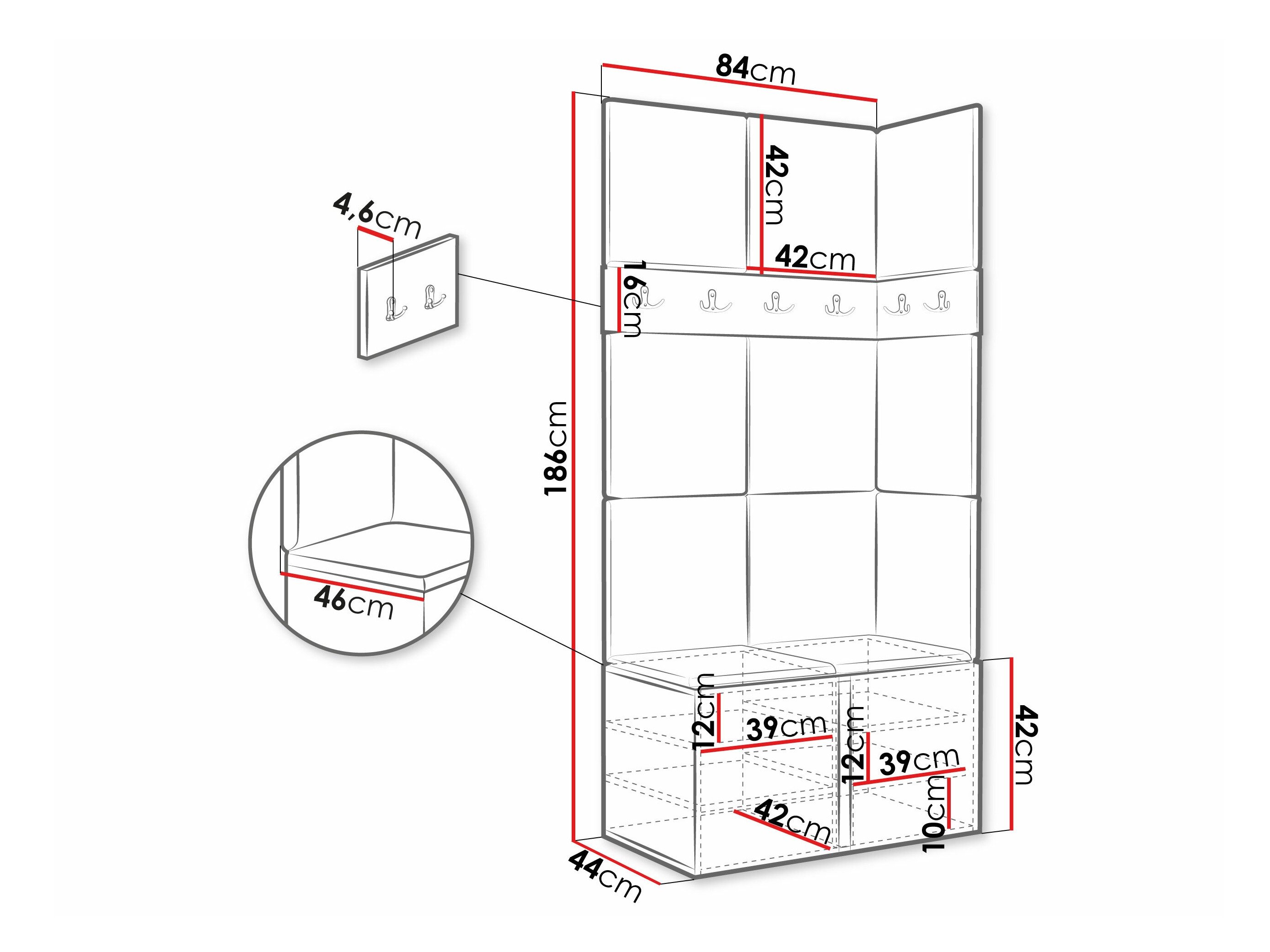 Meuble d'entrée Pinis I (Cachemire)