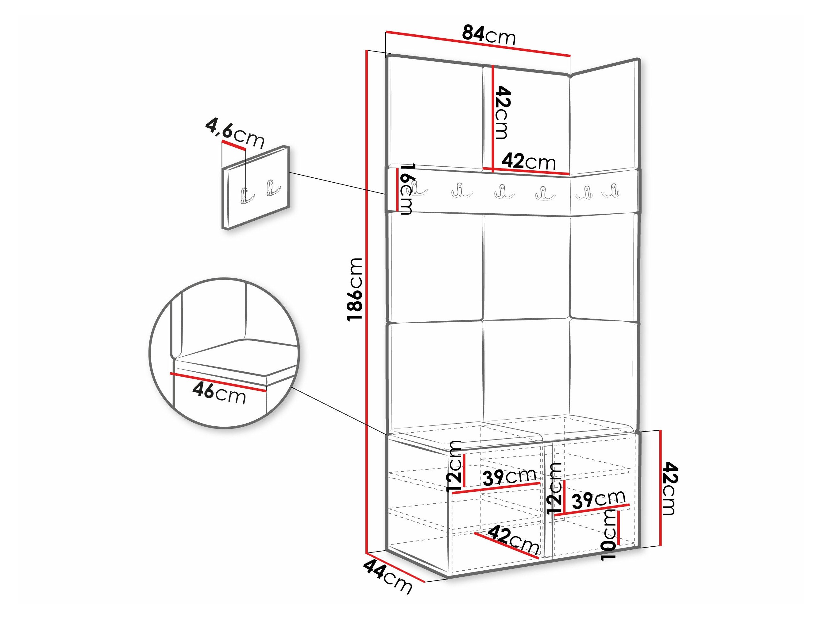 Meuble d'entrée Pinis I (Cachemire)