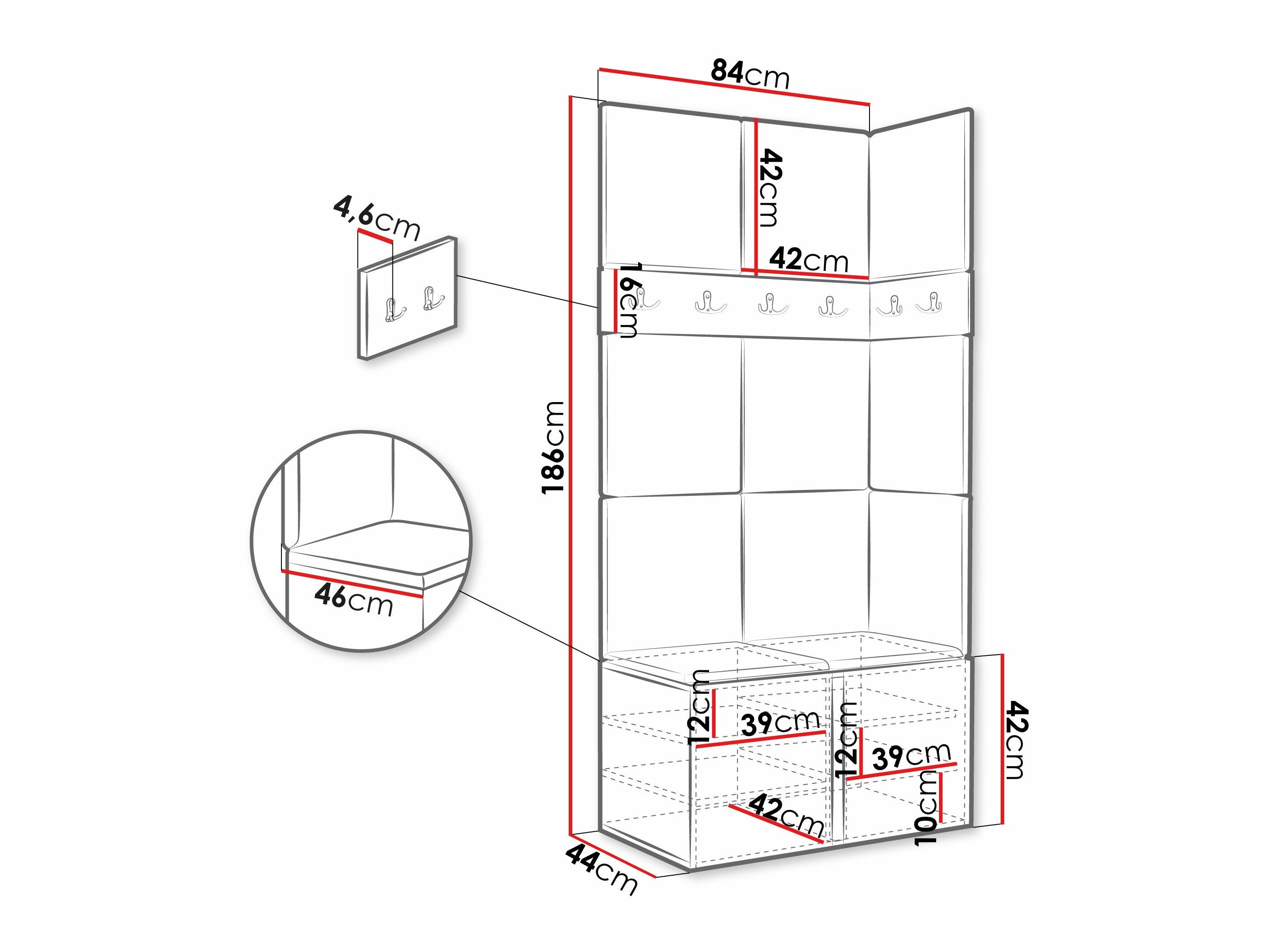 Meuble d'entrée Pinis I (Cachemire)