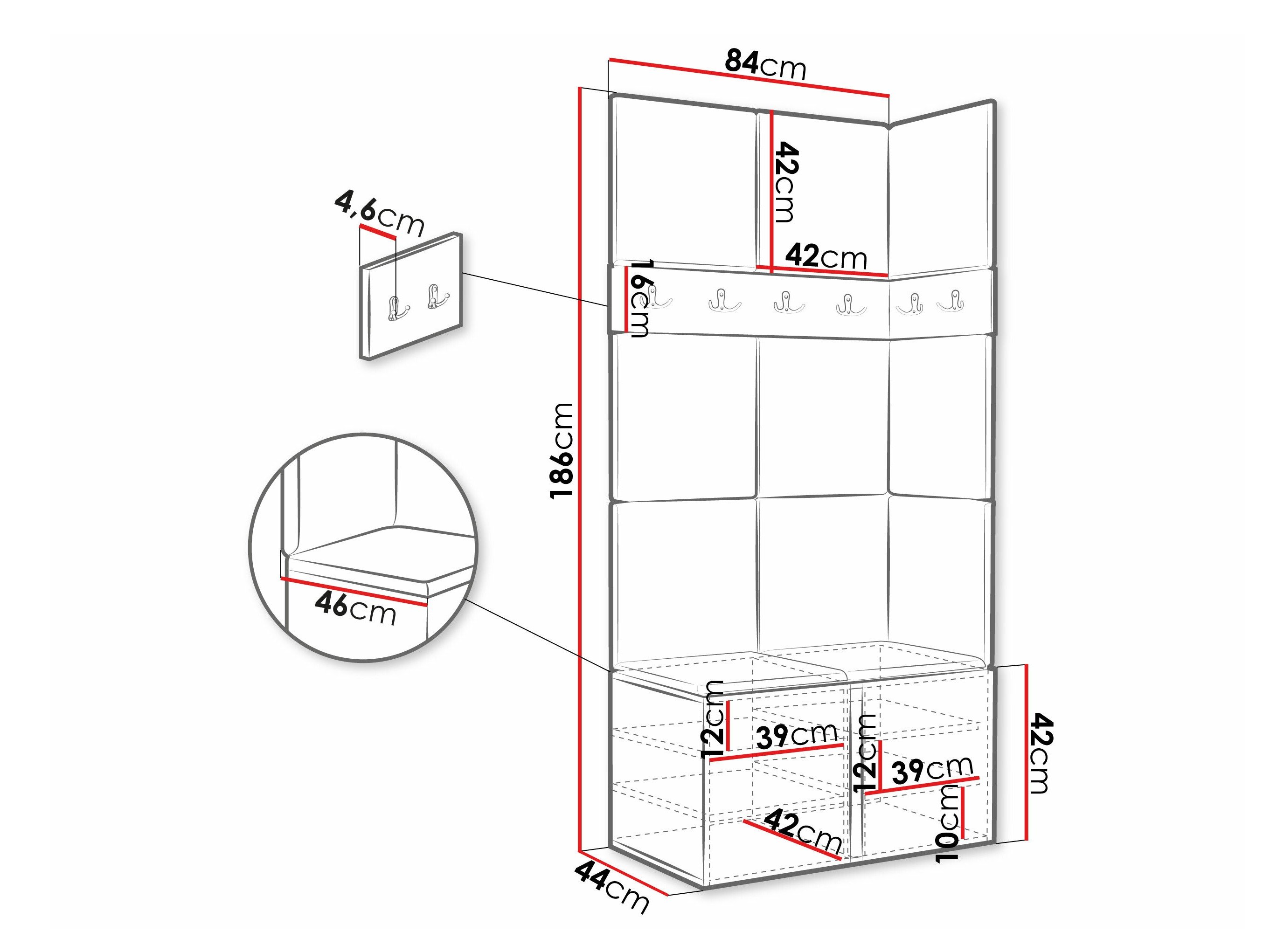 Meuble d'entrée Pinis I (Chêne Artisan)