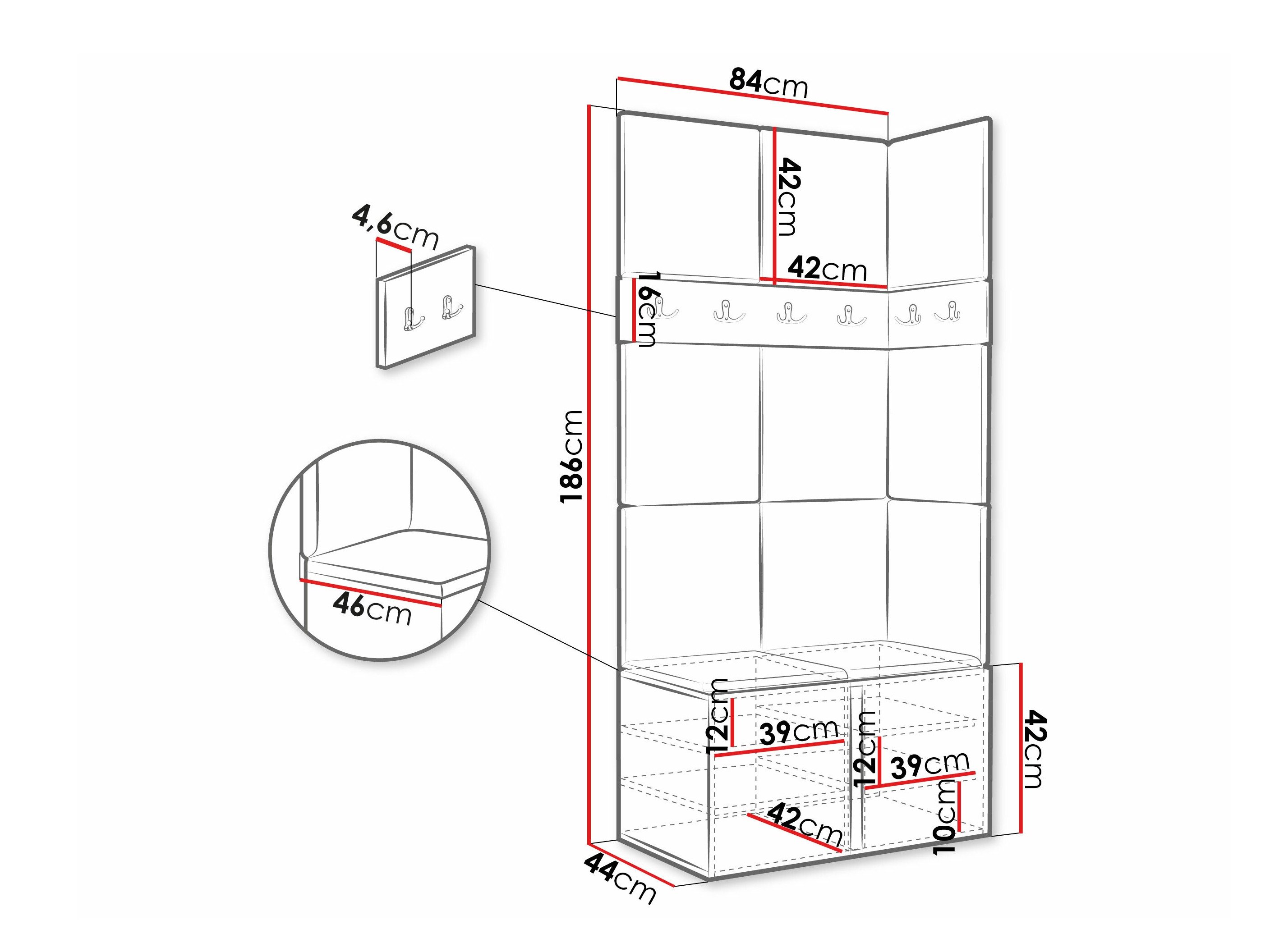 Meuble d'entrée Pinis I (Chêne Artisan)