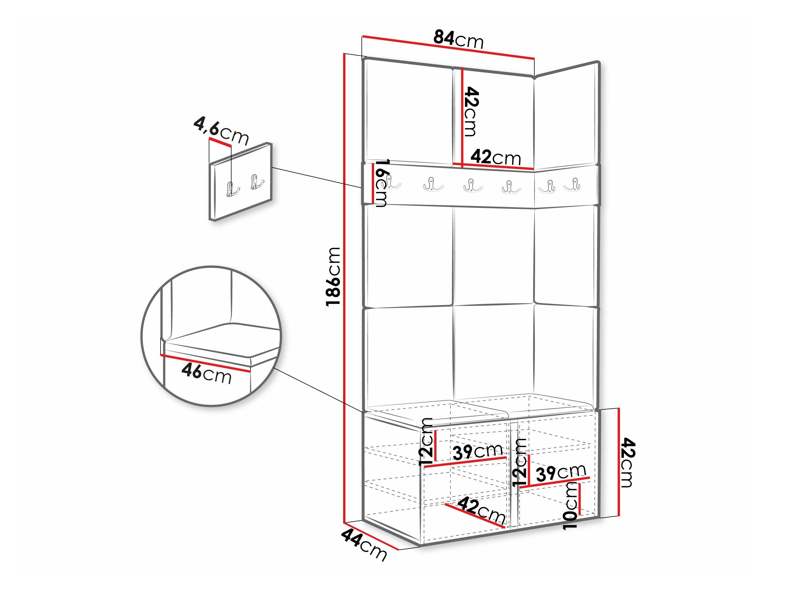 Meuble d'entrée Pinis I (Graphite)