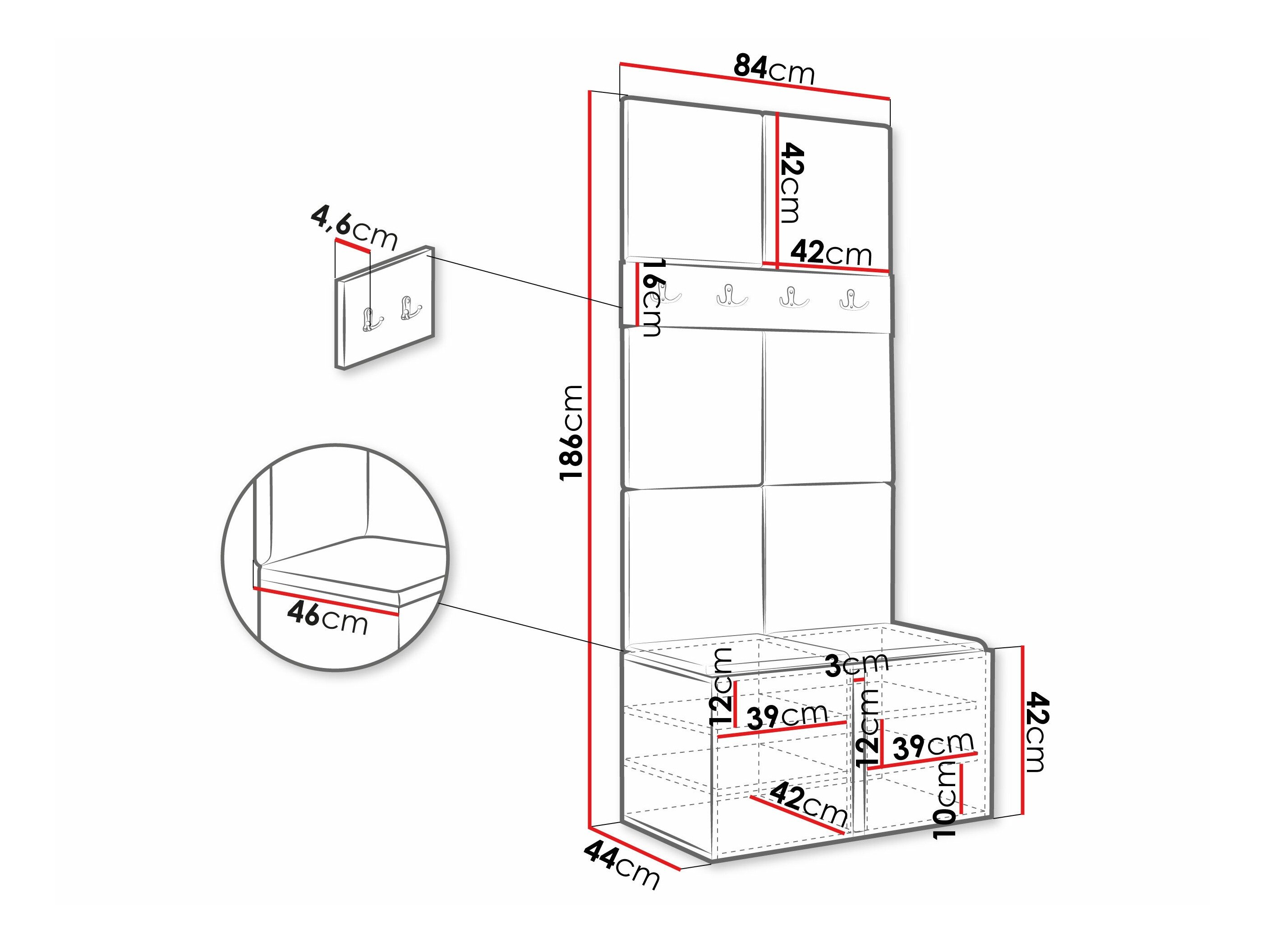 Meuble d'entrée Pinis IV (Blanc)