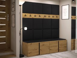 Meuble d'entrée Pinis V (Faux cuir Soft 011)