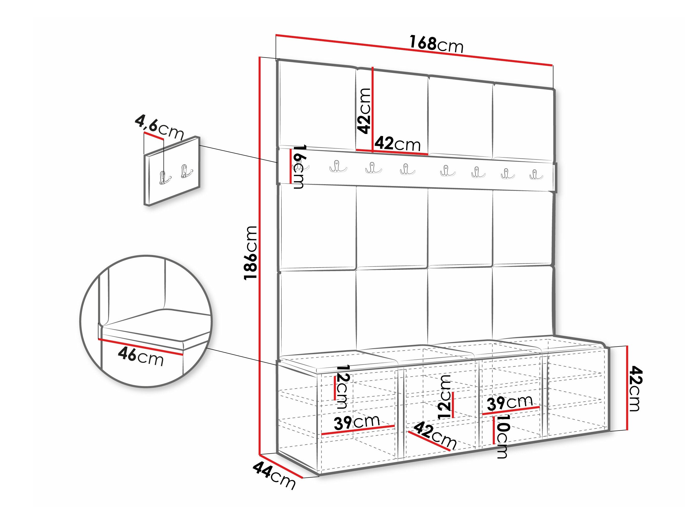 Meuble d'entrée Pinis V (Manila 02)