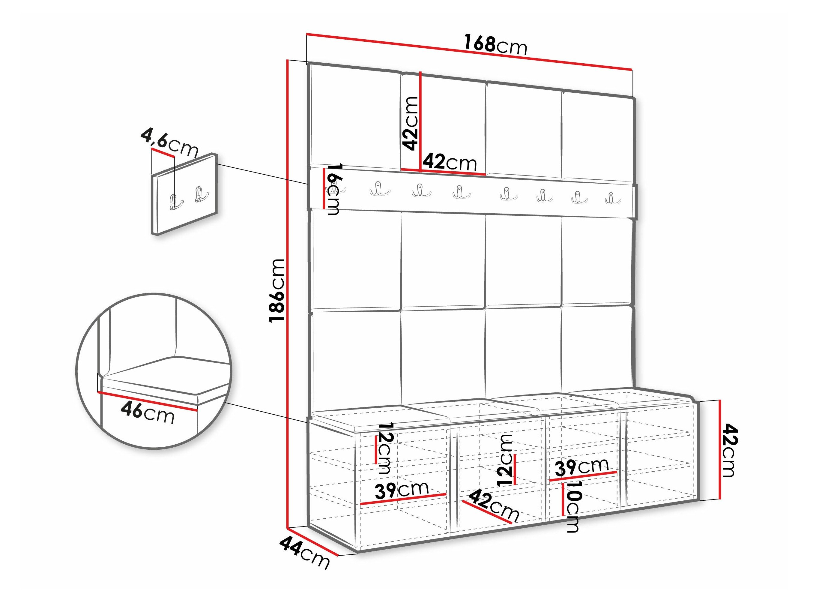 Meuble d'entrée Pinis V (Manila 02)