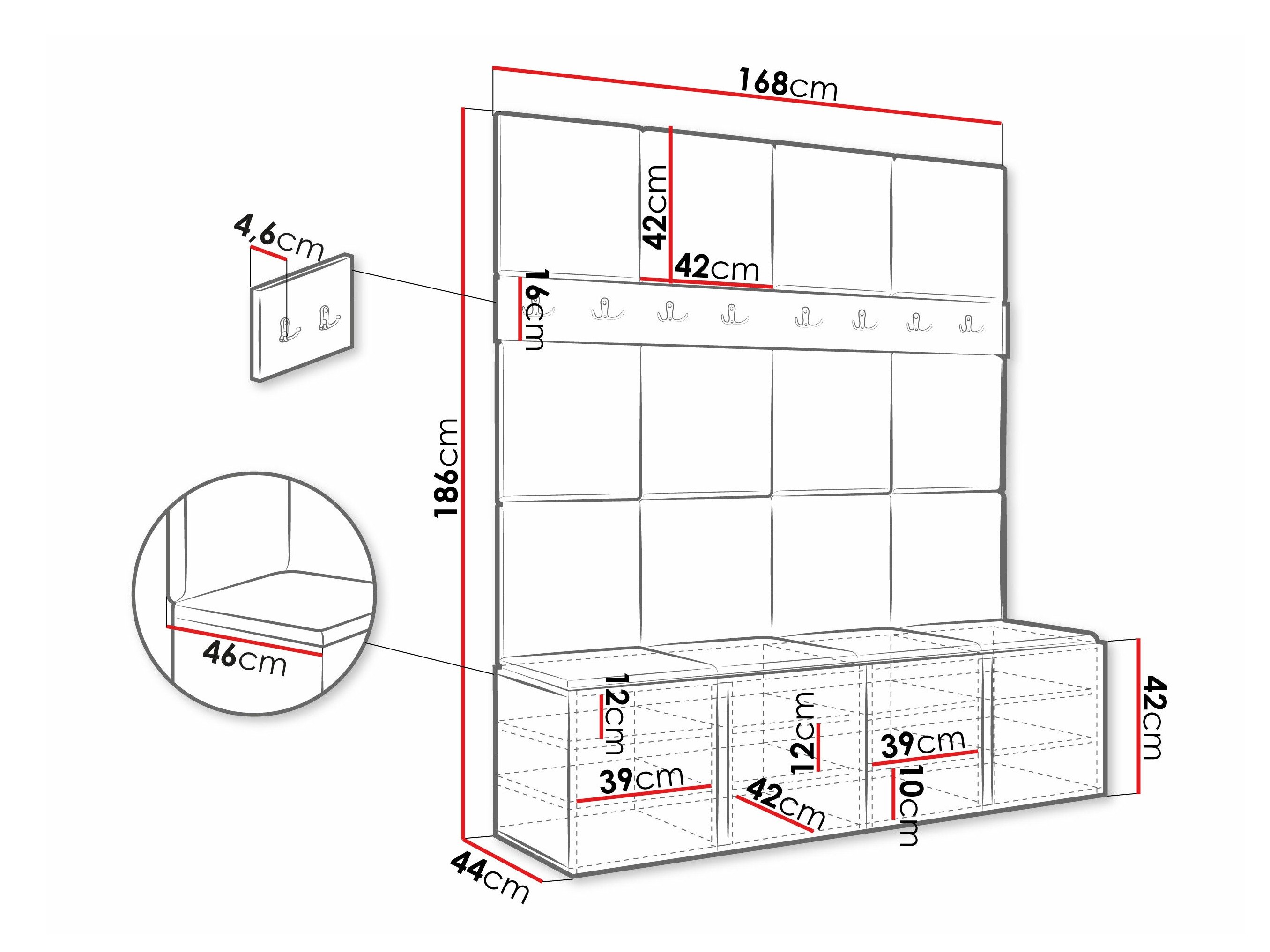 Meuble d'entrée Pinis V (Manila 09)