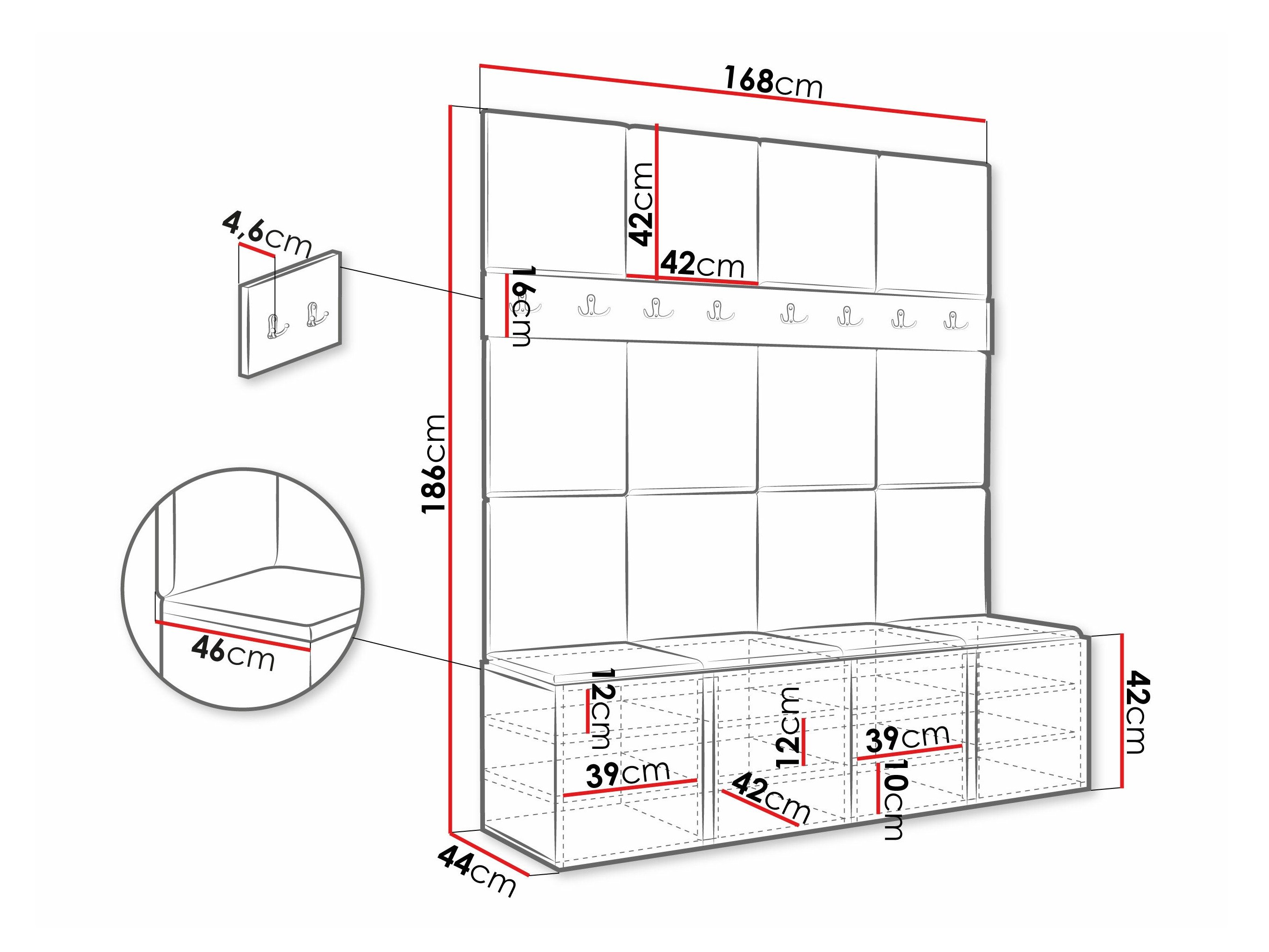 Meuble d'entrée Pinis V (Manila 11)