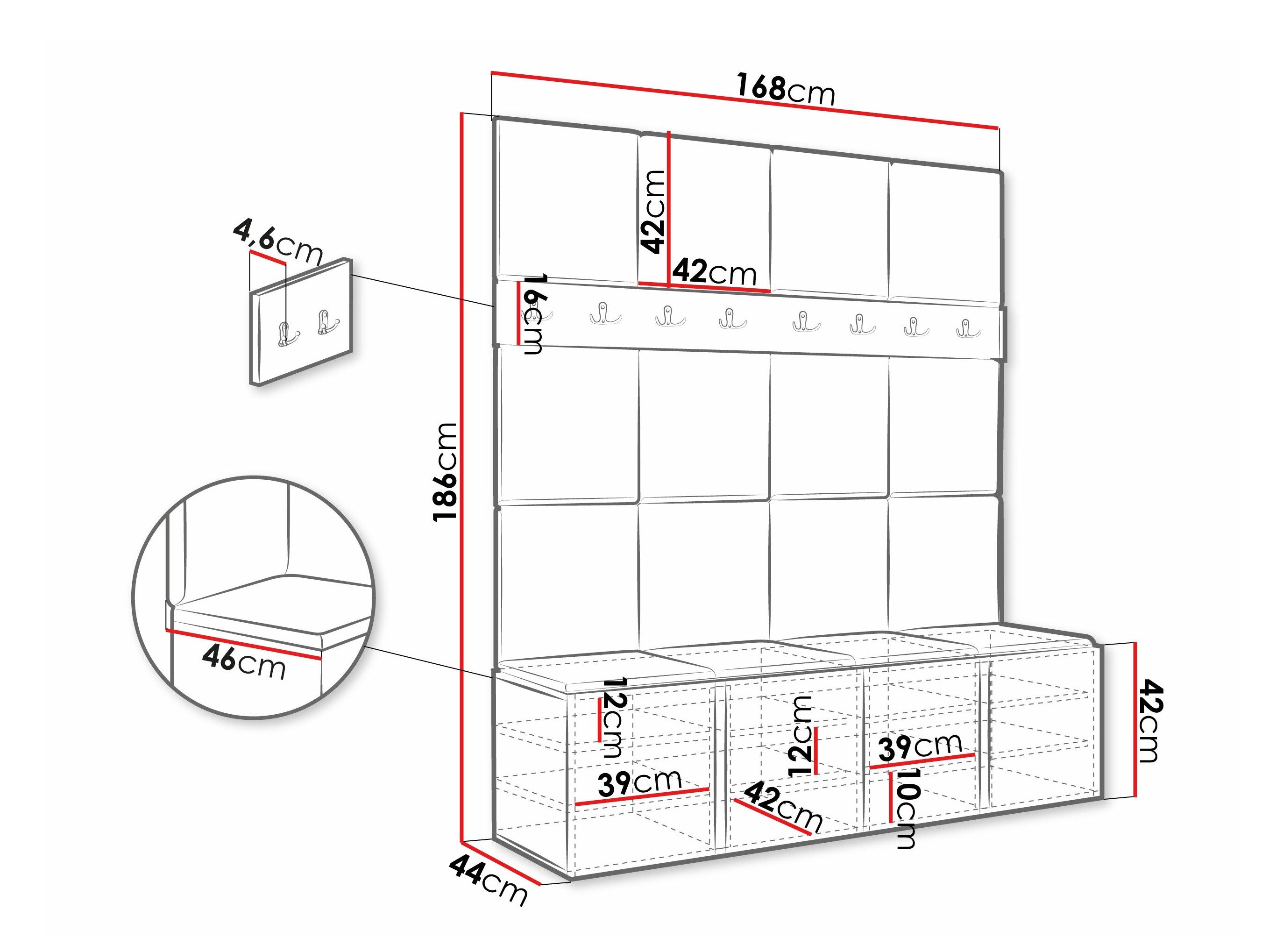 Meuble d'entrée Pinis V (Manila 16)