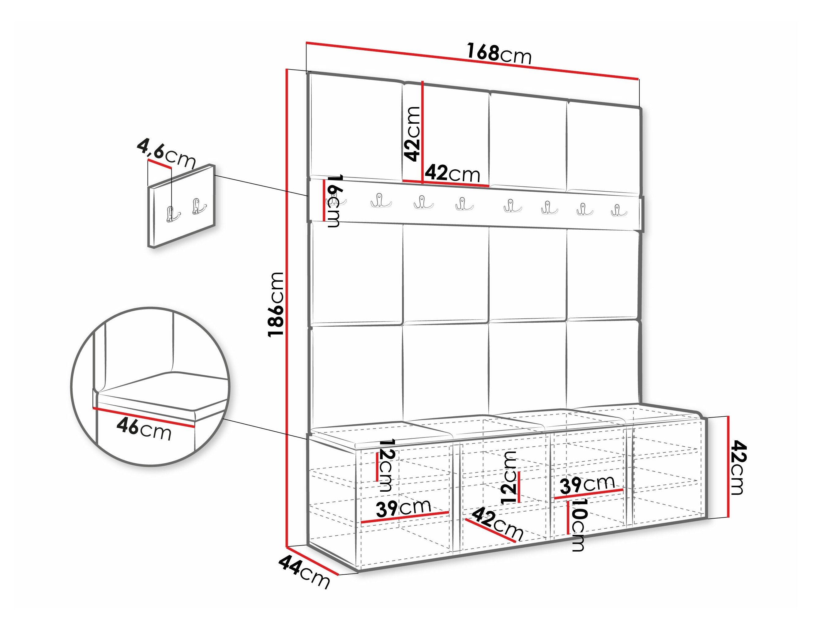 Meuble d'entrée Pinis V (Manila 18)