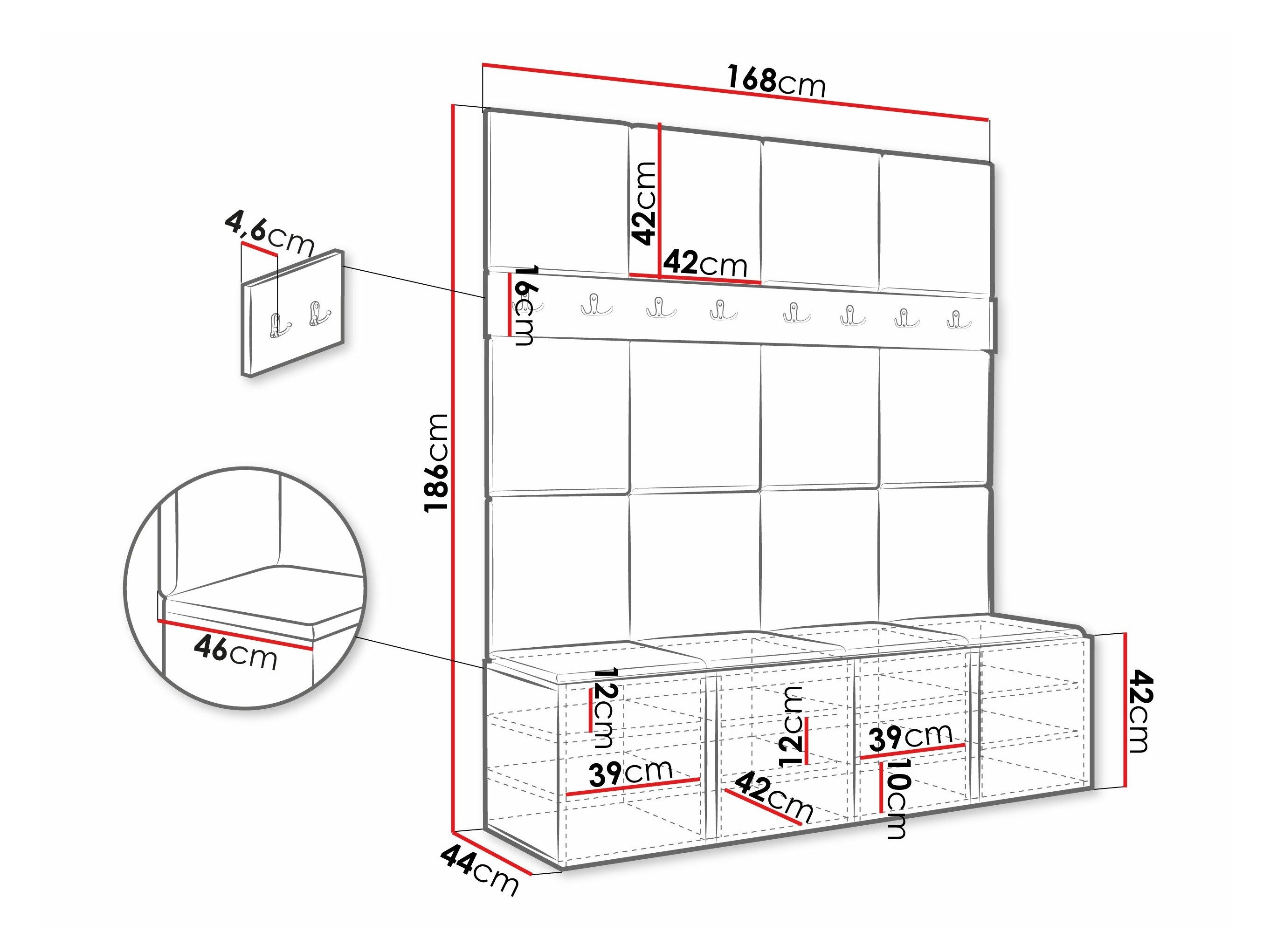 Meuble d'entrée Pinis V (Manila 35)
