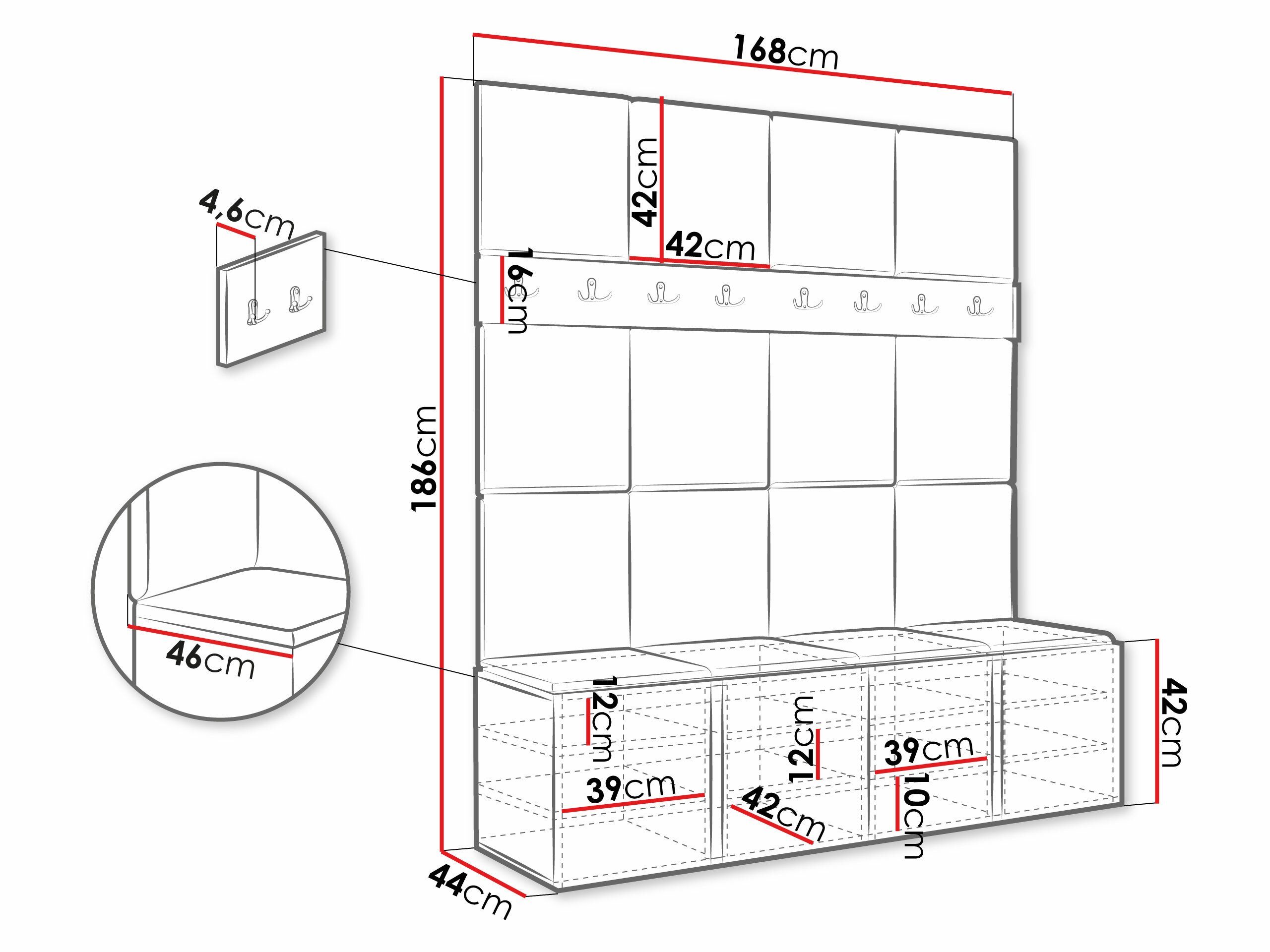 Meuble d'entrée Pinis V (Blanc)