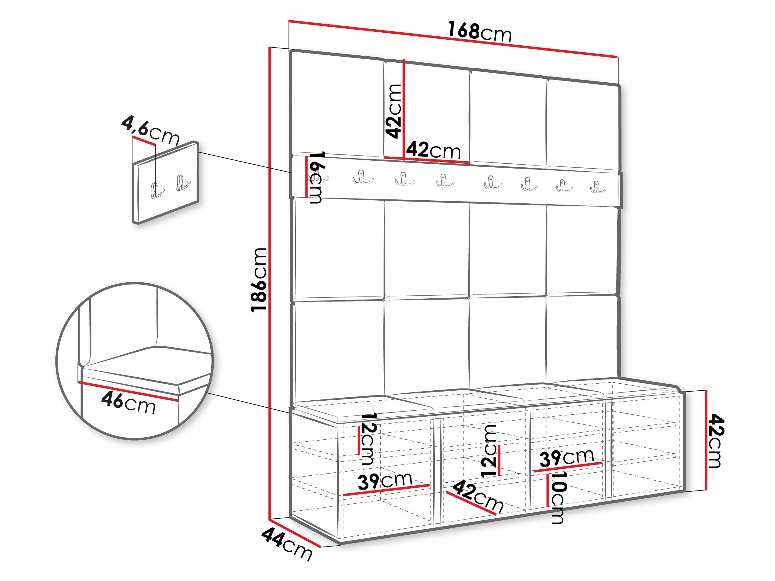 Meuble d'entrée Pinis V (Chêne Artisan)