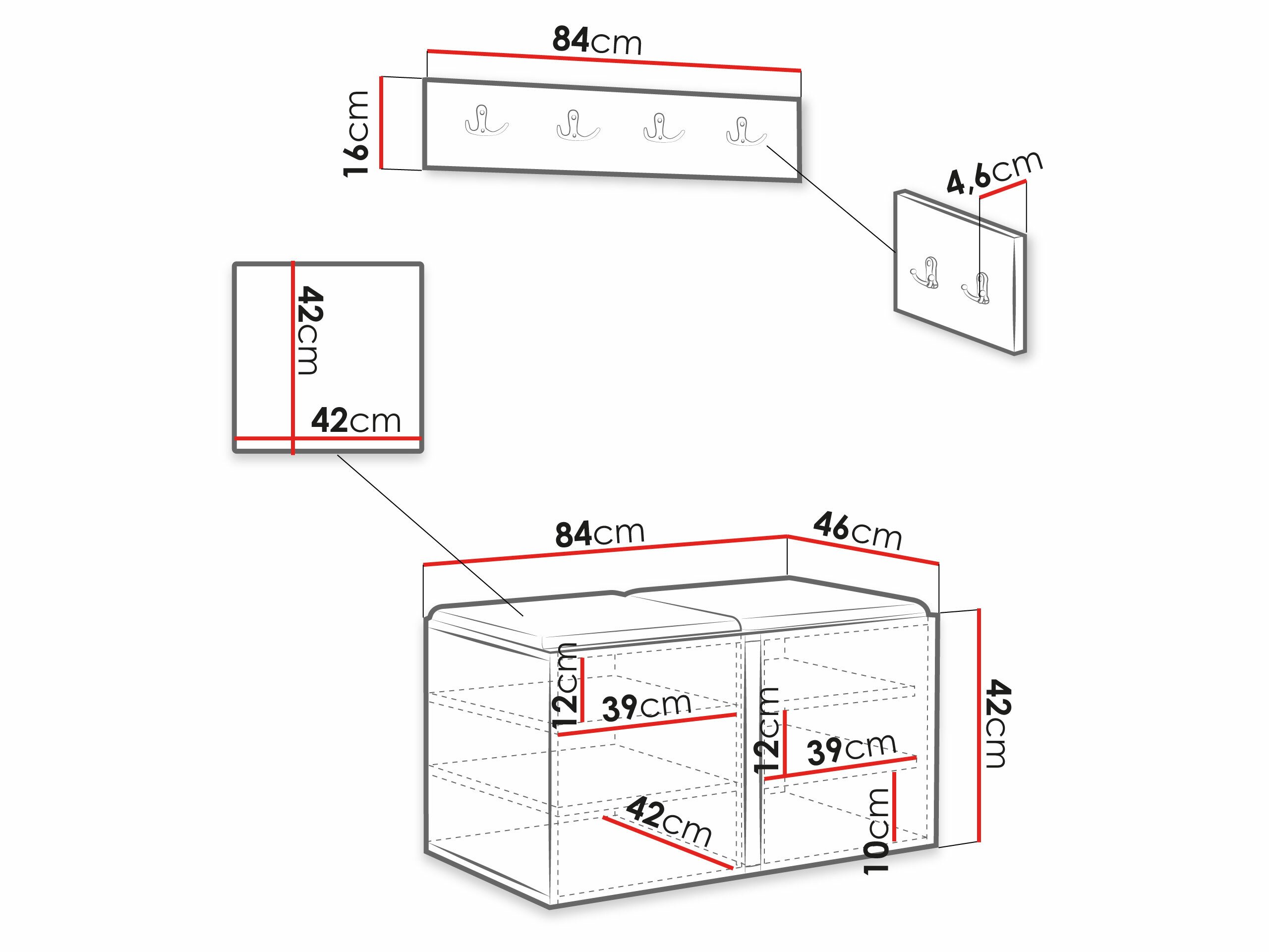 Meuble d'entrée Pinis VI (Manila 26)