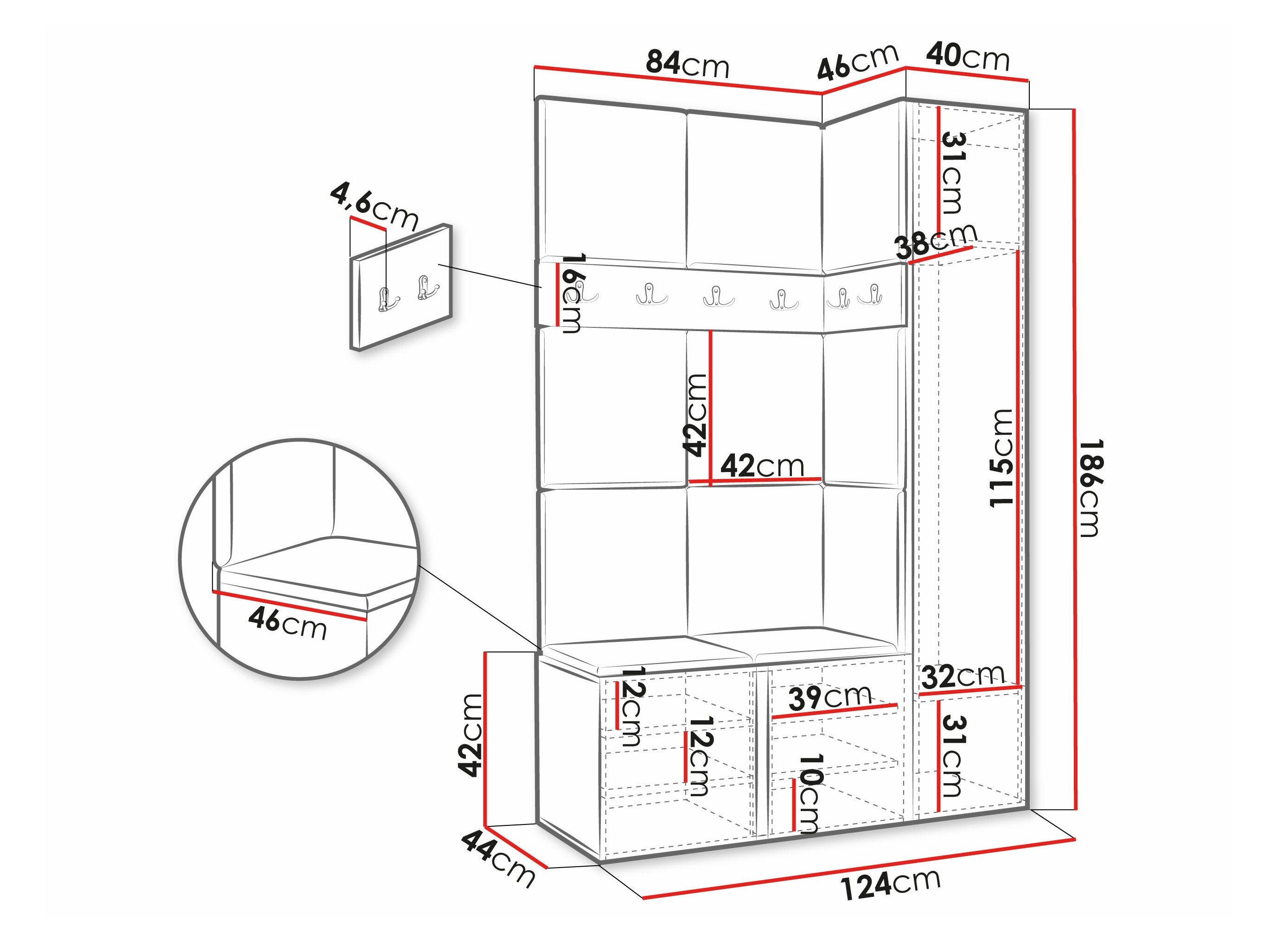 Meuble d'entrée Pinis IX (Blanc)