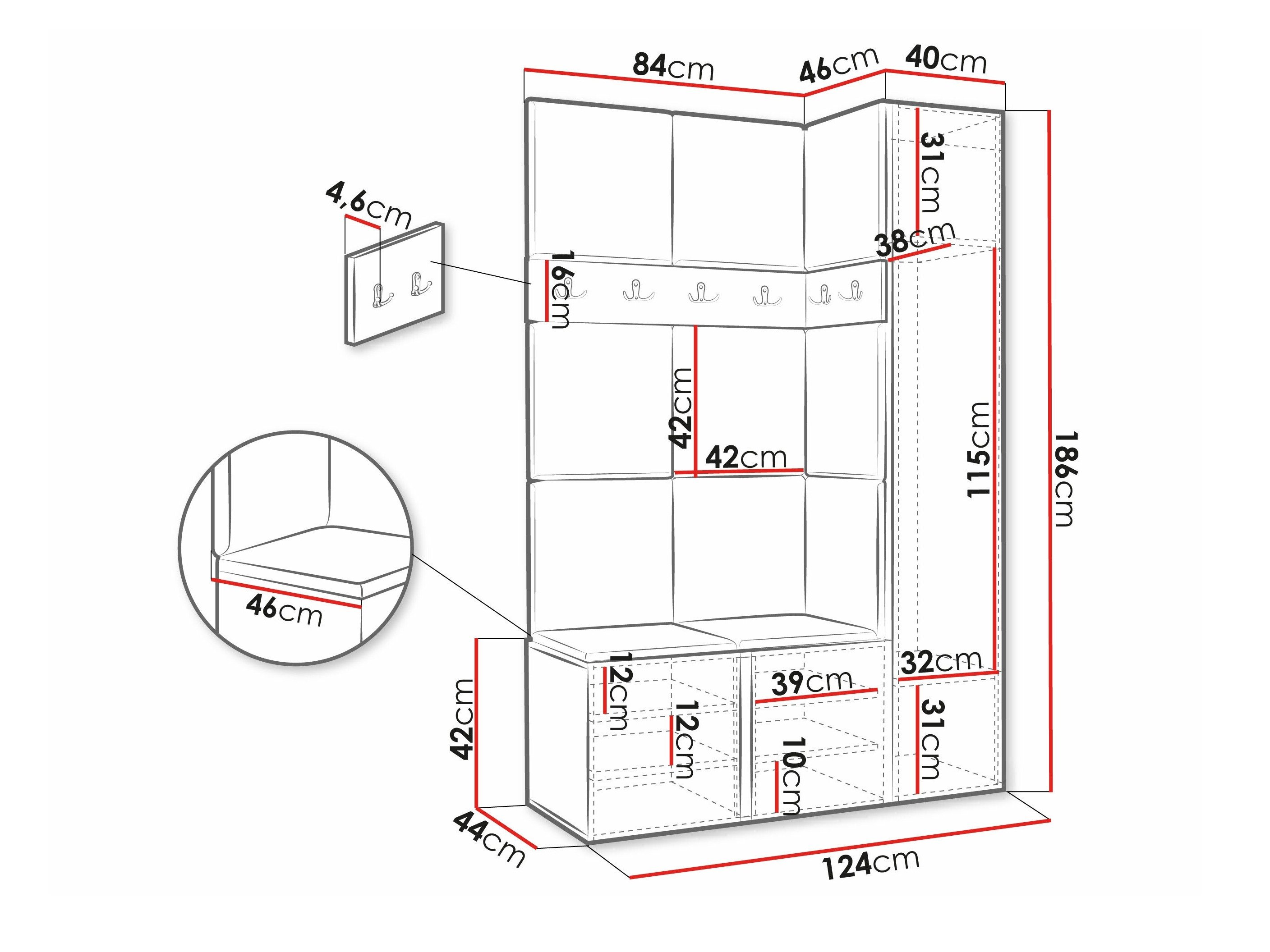 Meuble d'entrée Pinis IX (Blanc)
