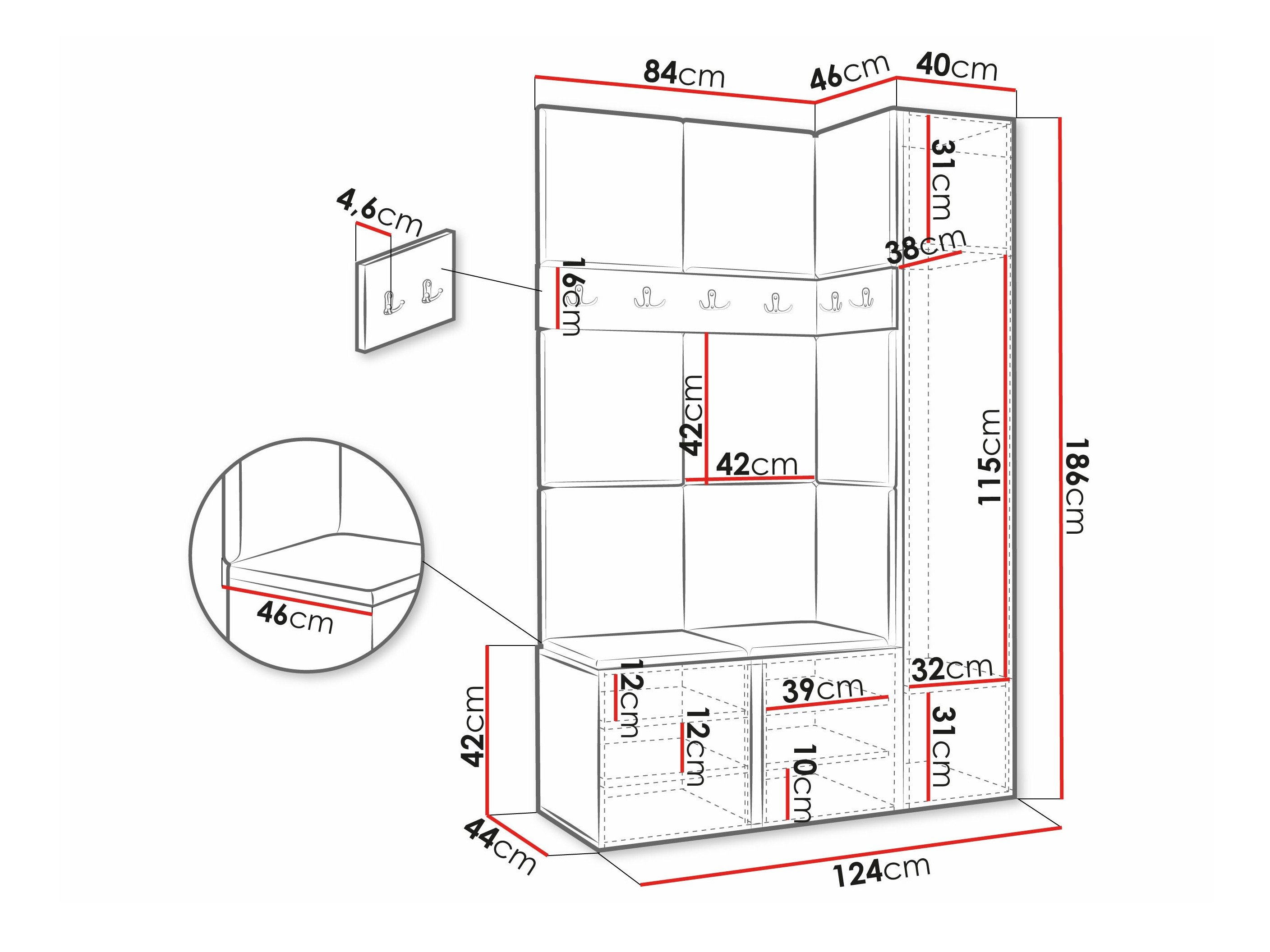 Meuble d'entrée Pinis IX (Blanc)