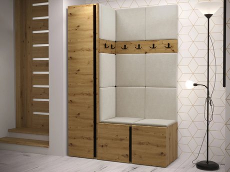 Meuble d'entrée Pinis IX (Chêne Artisan)