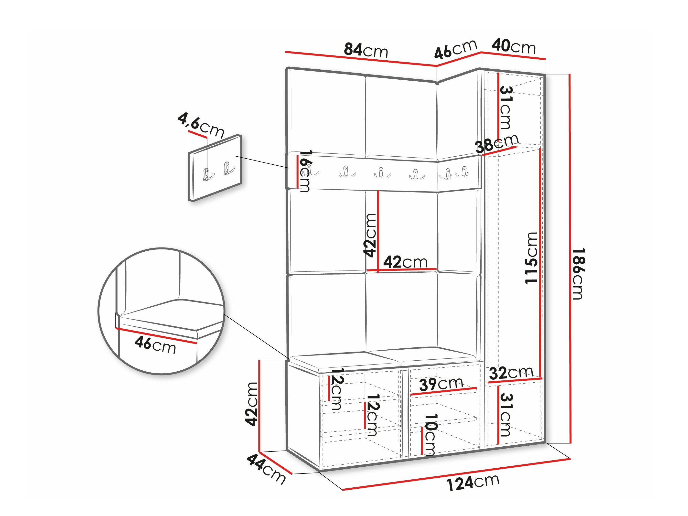 Meuble d'entrée Hartford 277 (Manila 02)