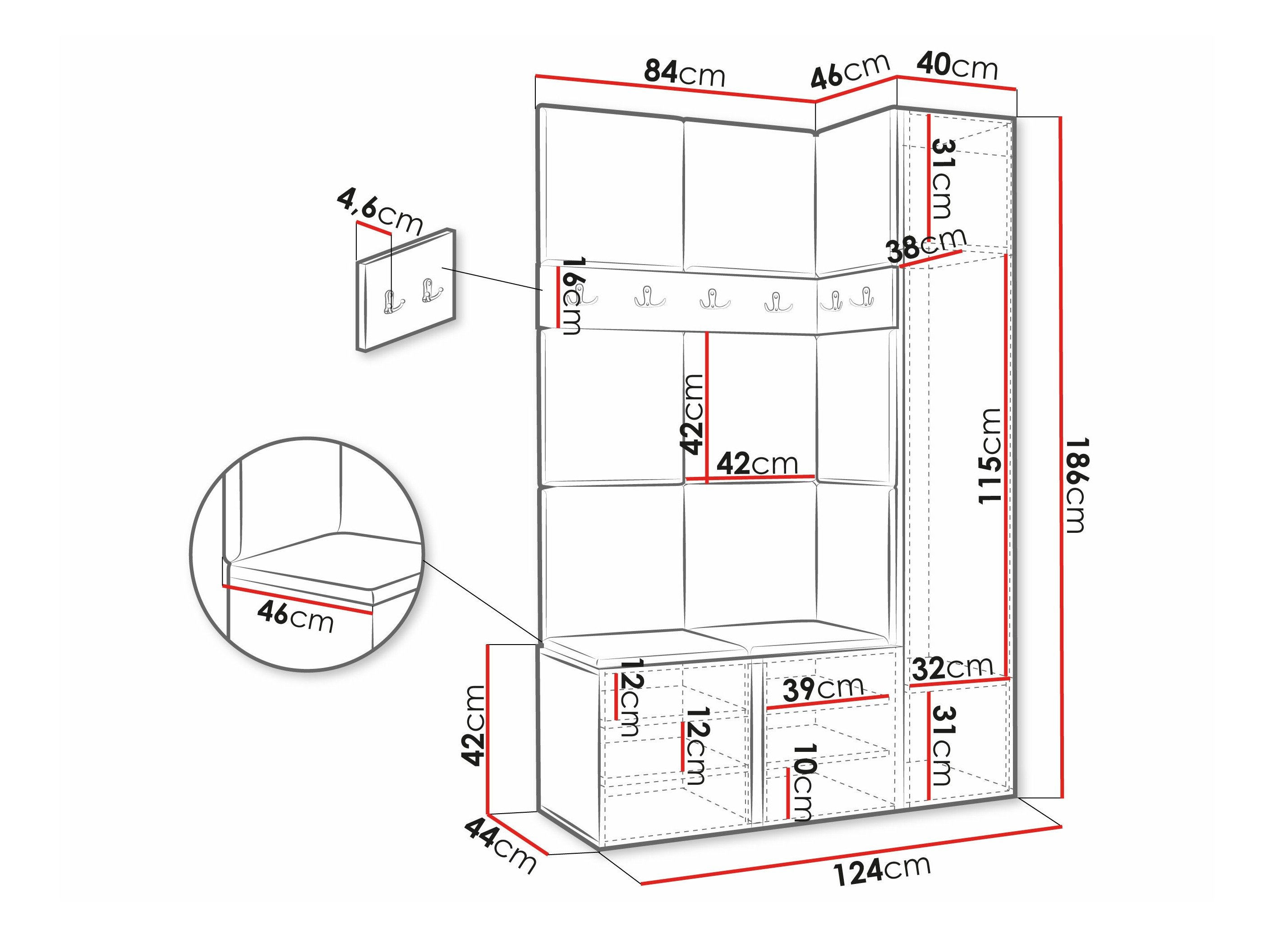 Meuble d'entrée Hartford 277 (Manila 02)