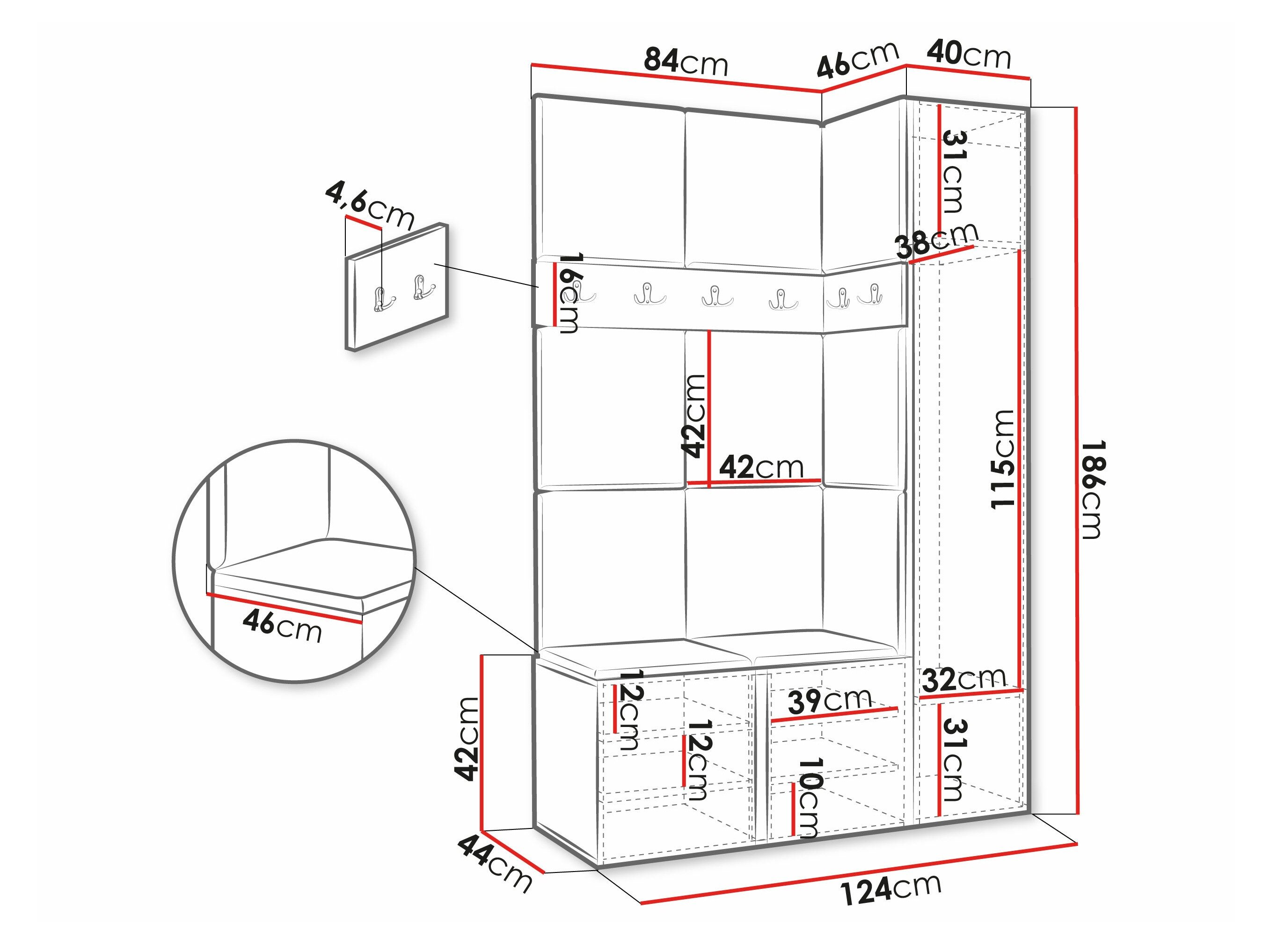 Meuble d'entrée Hartford 277 (Manila 11)