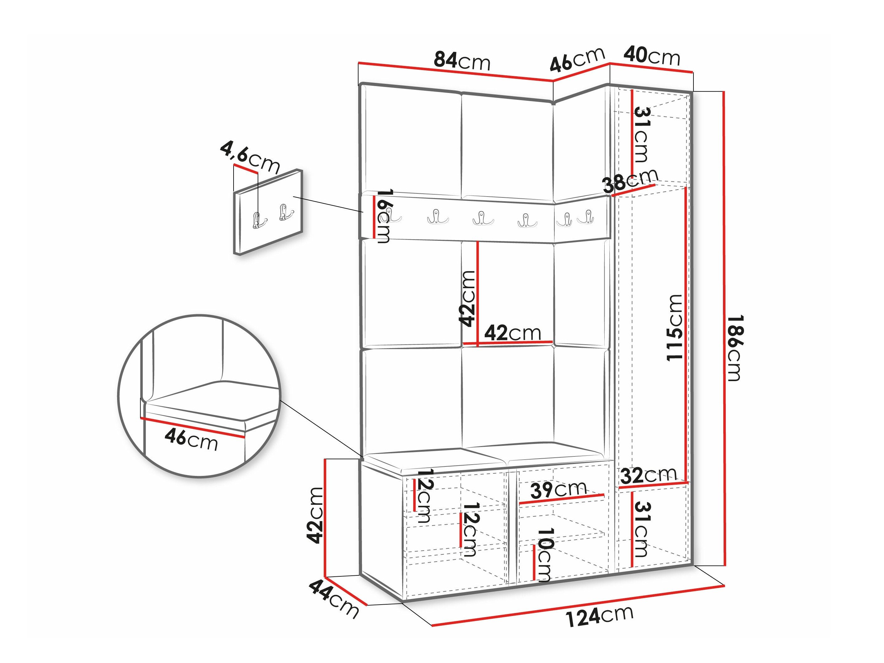 Meuble d'entrée Hartford 277 (Manila 18)