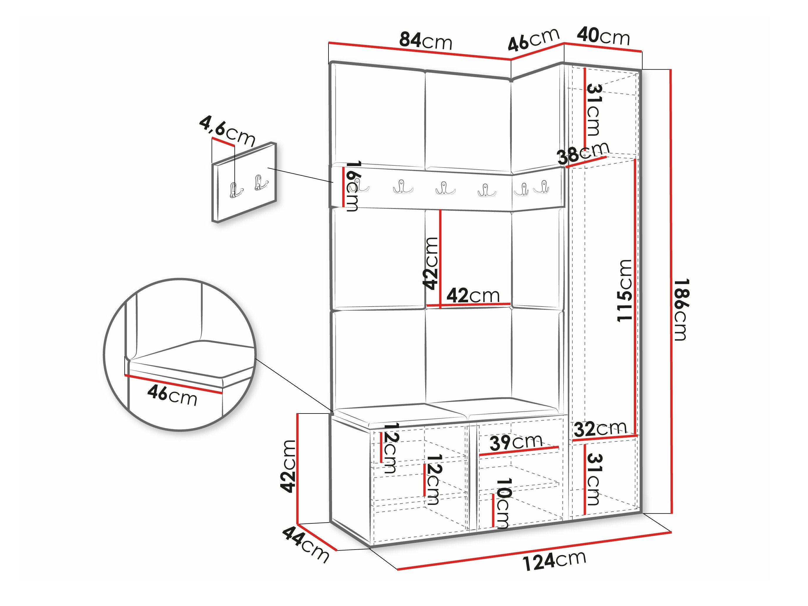 Meuble d'entrée Hartford 277 (Manila 26)