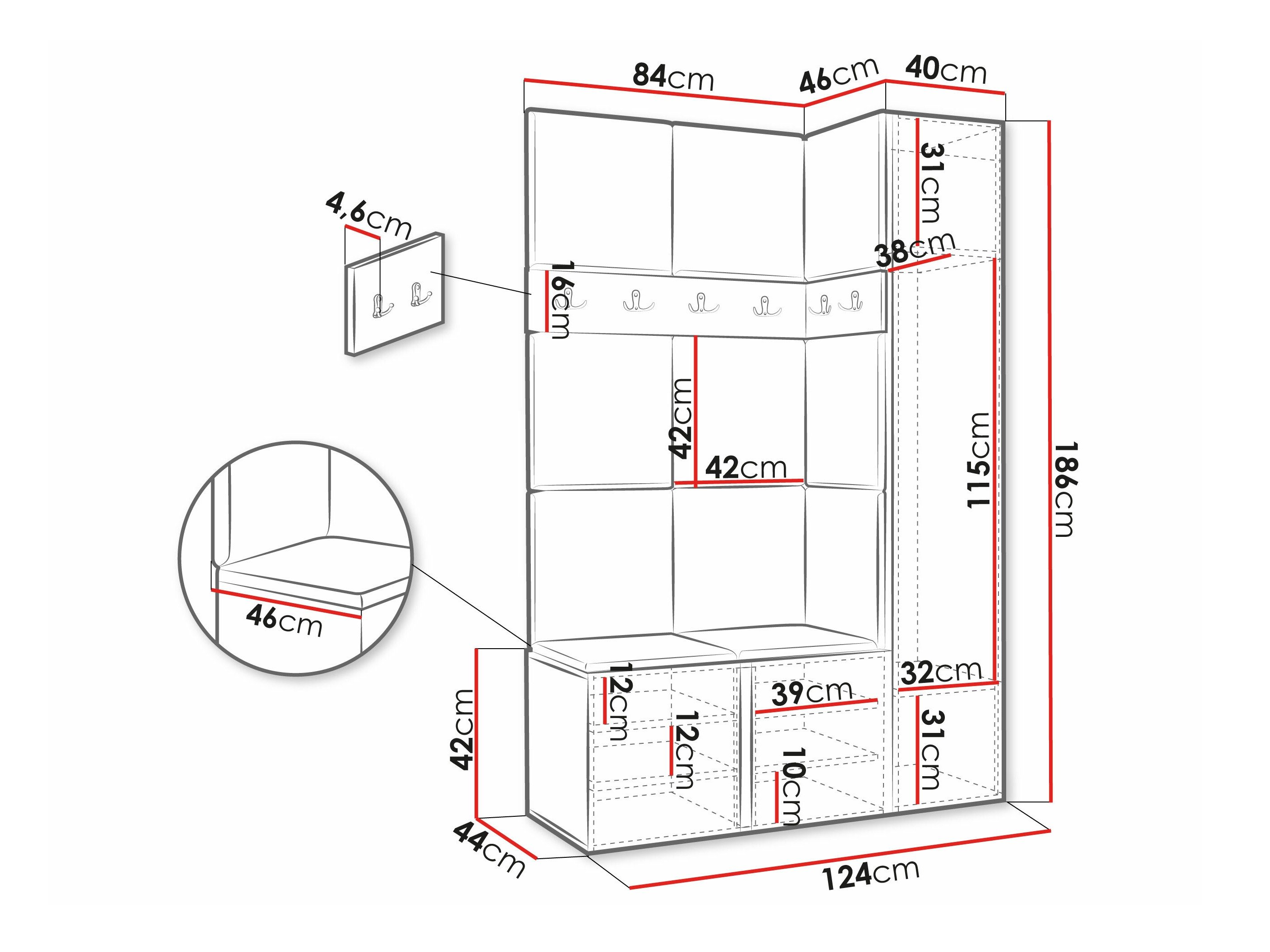 Meuble d'entrée Hartford 277 (Manila 26)